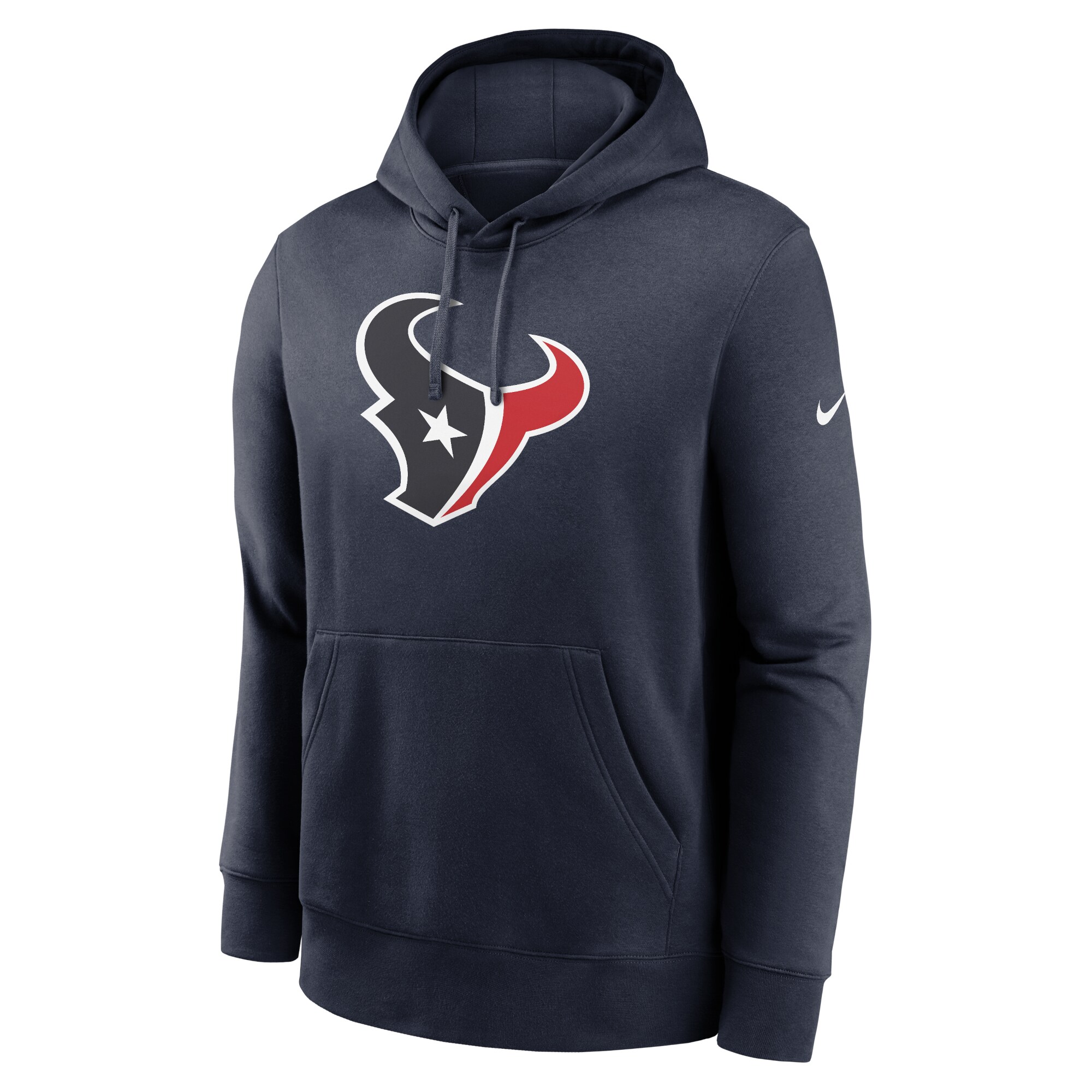 Houston Texans Rewind Club Logo Pullover Hoodie - Navy