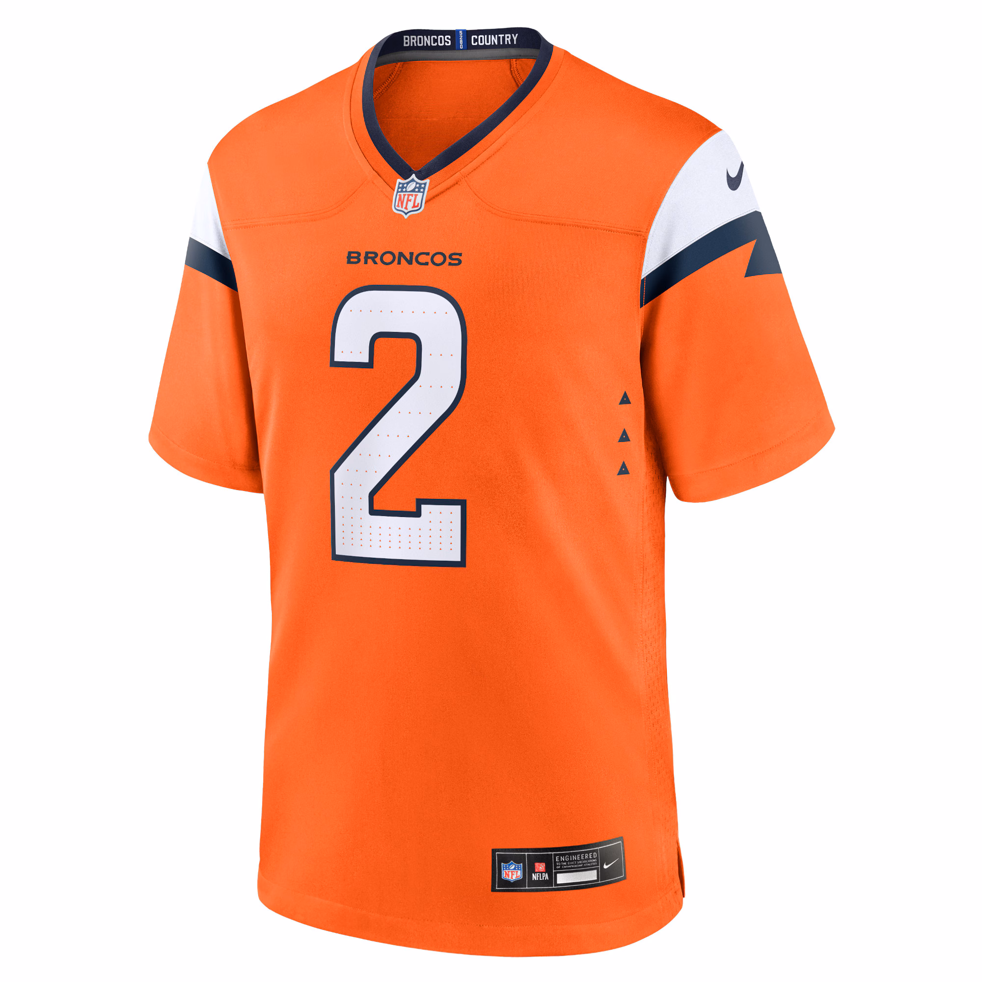 Patrick Surtain II Denver Broncos Mile High Collection Game Jersey - Orange