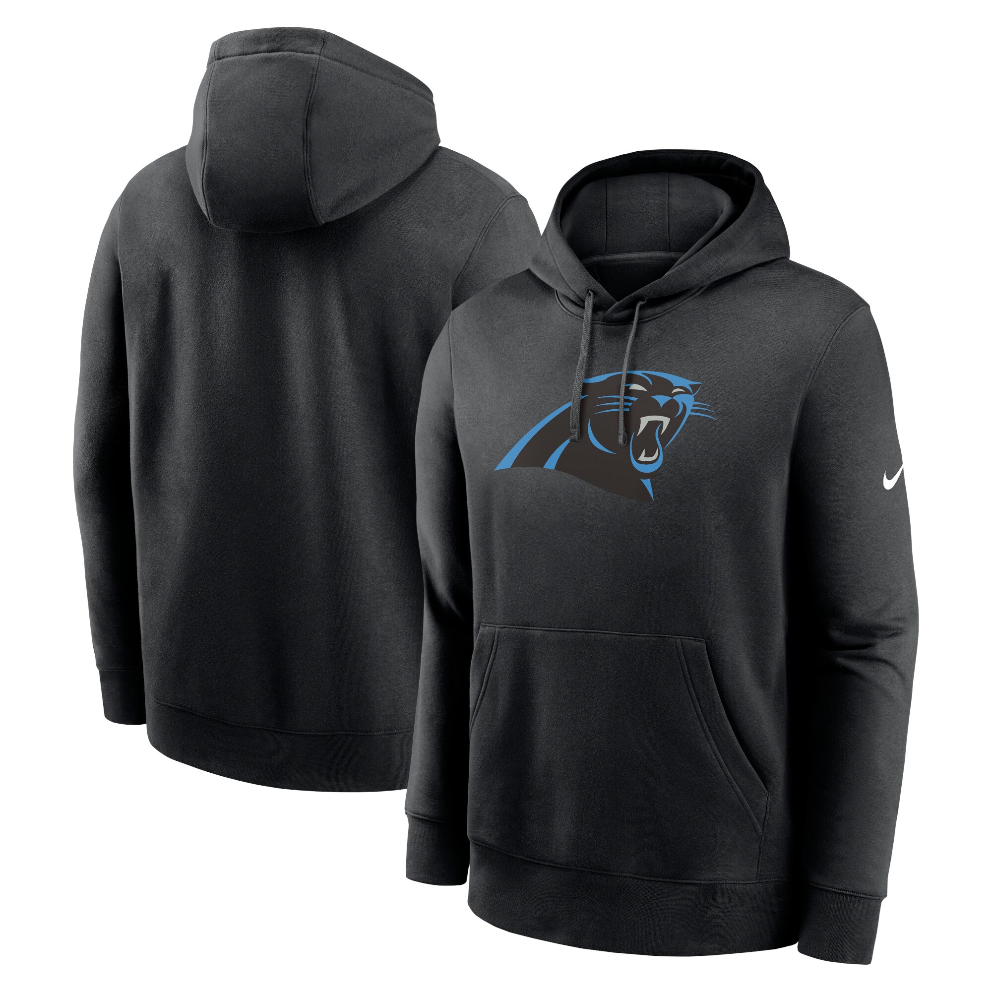 Carolina Panthers Rewind Club Pullover Hoodie - Black