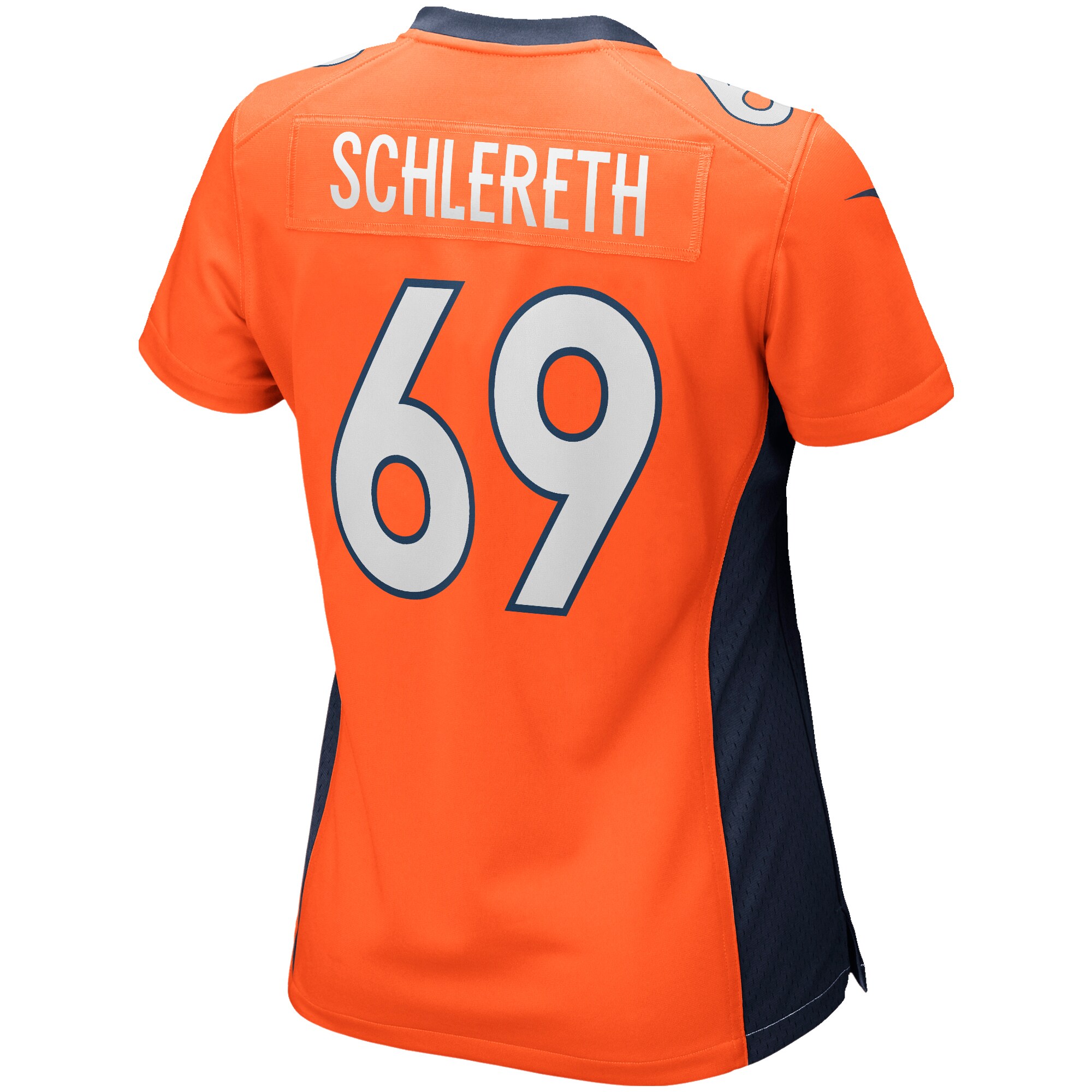 Mark Schlereth Denver Broncos Women's Game Retired Player Jersey - Orange
