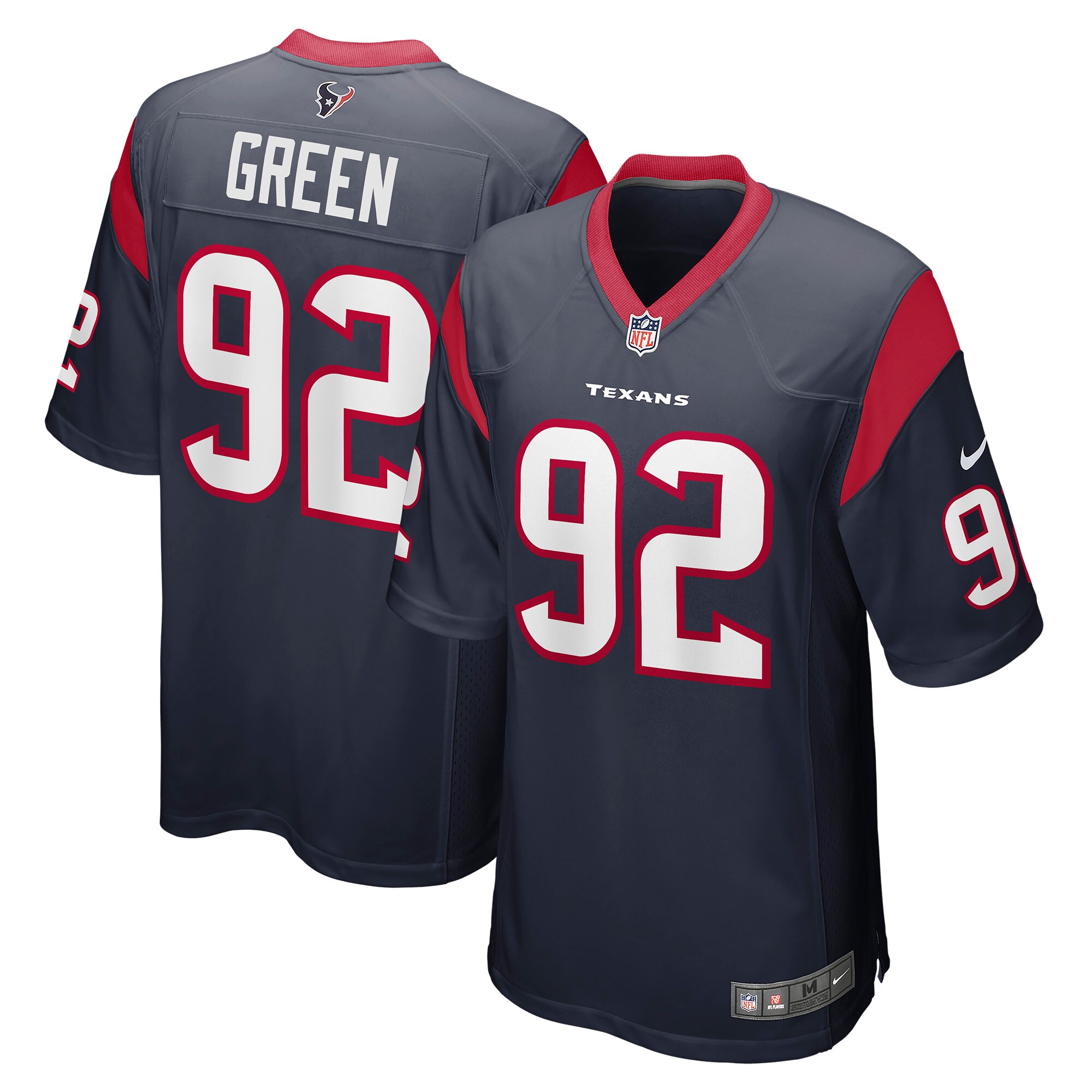 Rasheem Green Houston Texans  Game Player Jersey - Navy