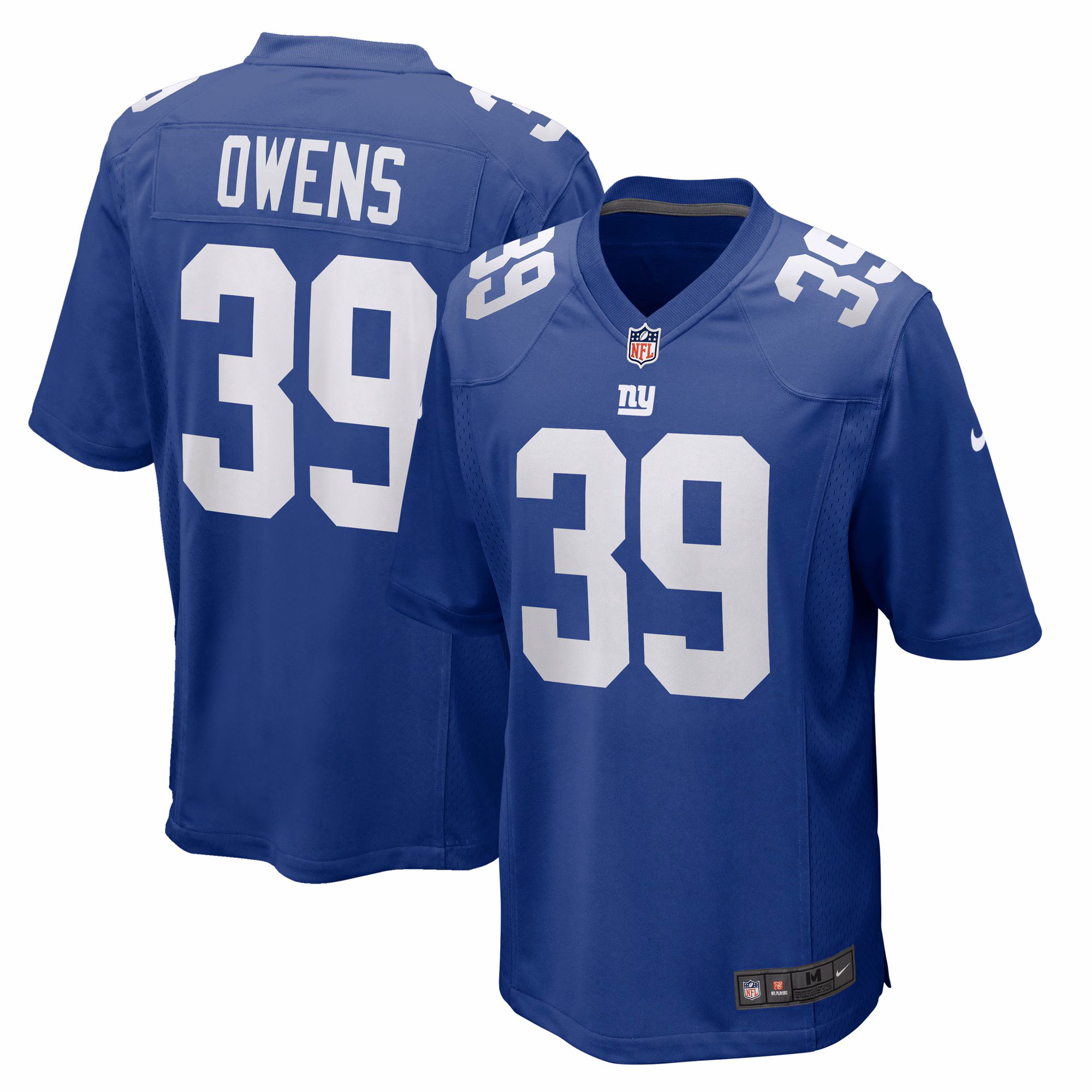 Gervarrius Owens New York Giants Team Game Jersey -  Royal