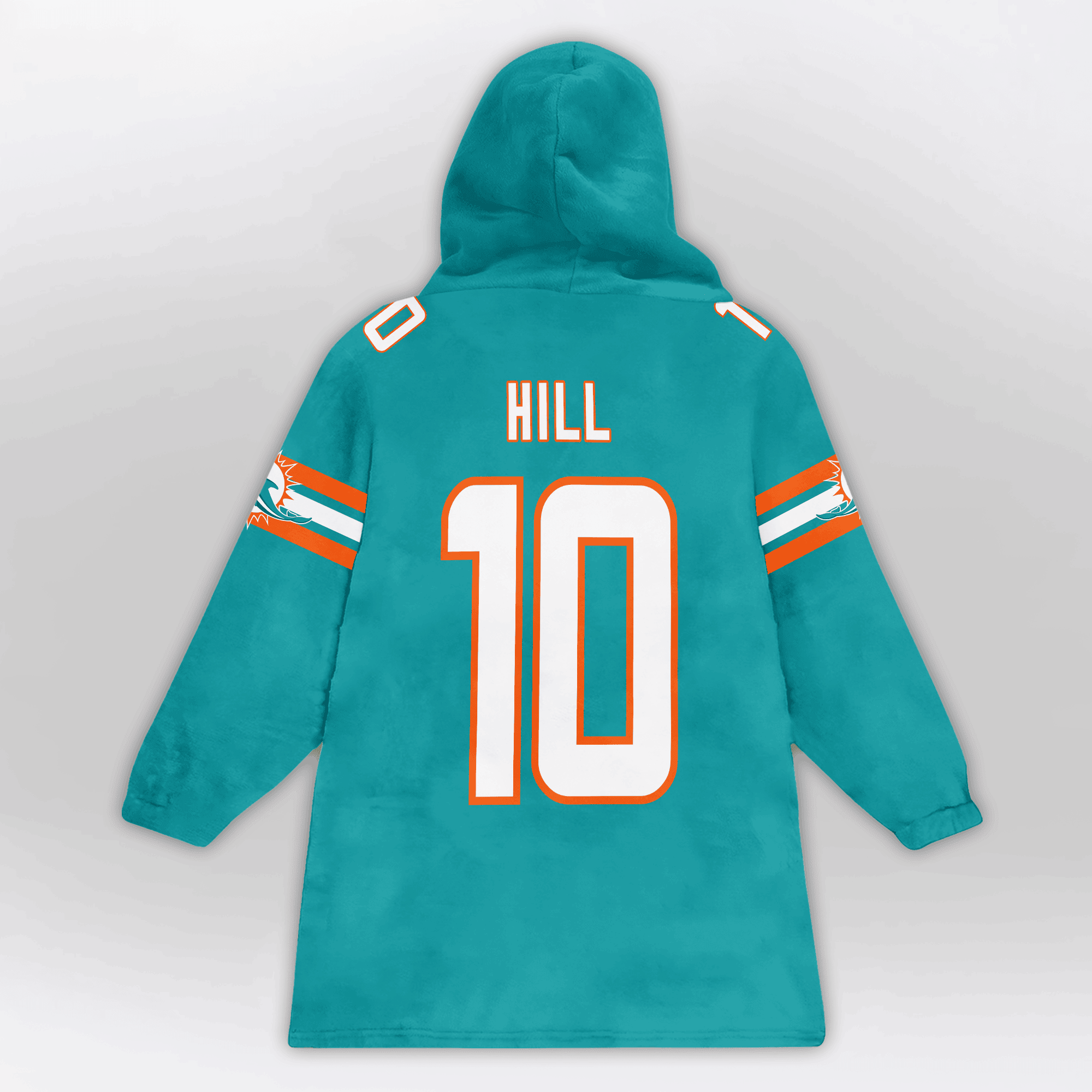 Go Fins T.H 10 Miami Football Unisex Blanket Hoodie