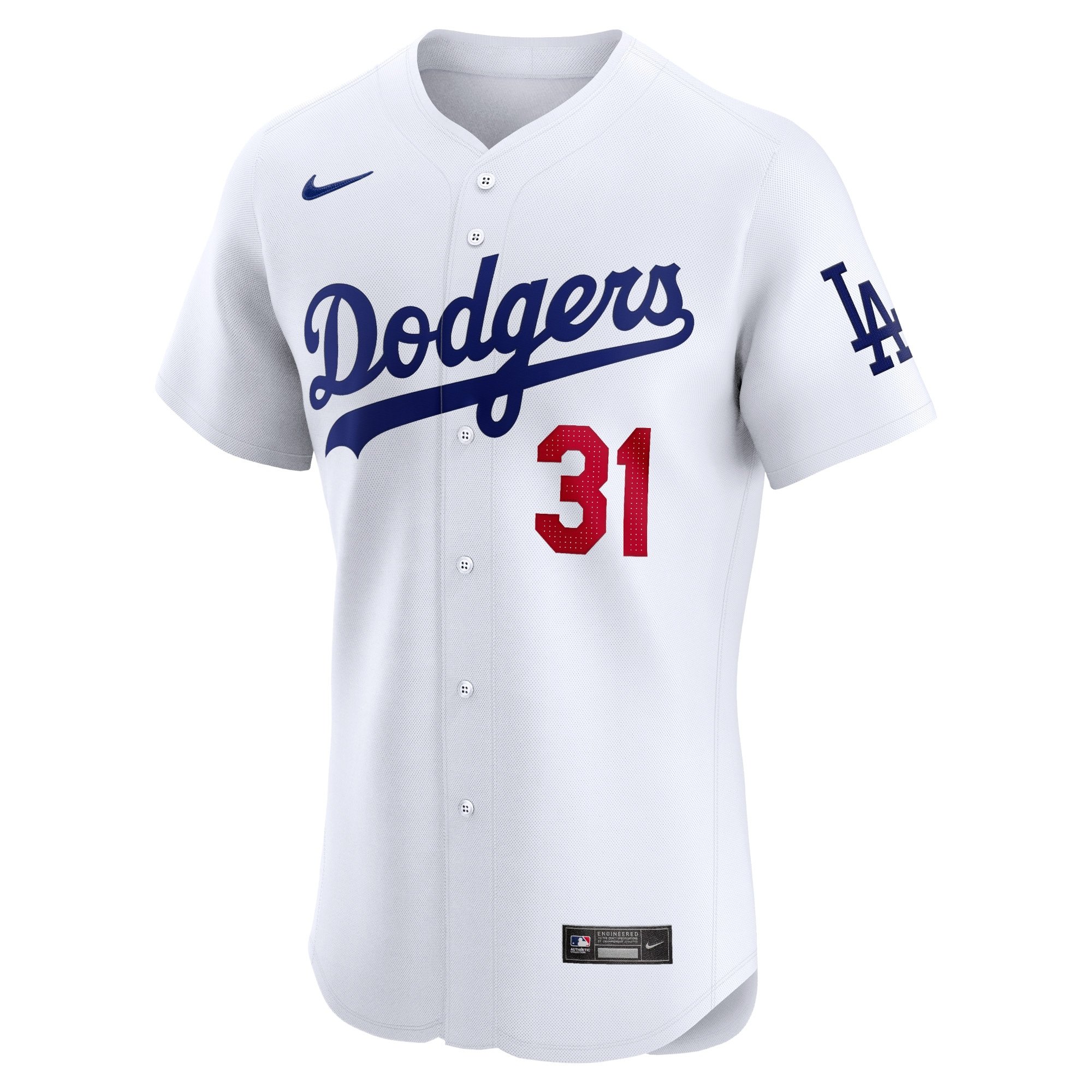 Men's Los Angeles Dodgers Tyler Glasnow  White Home Elite Player Jersey