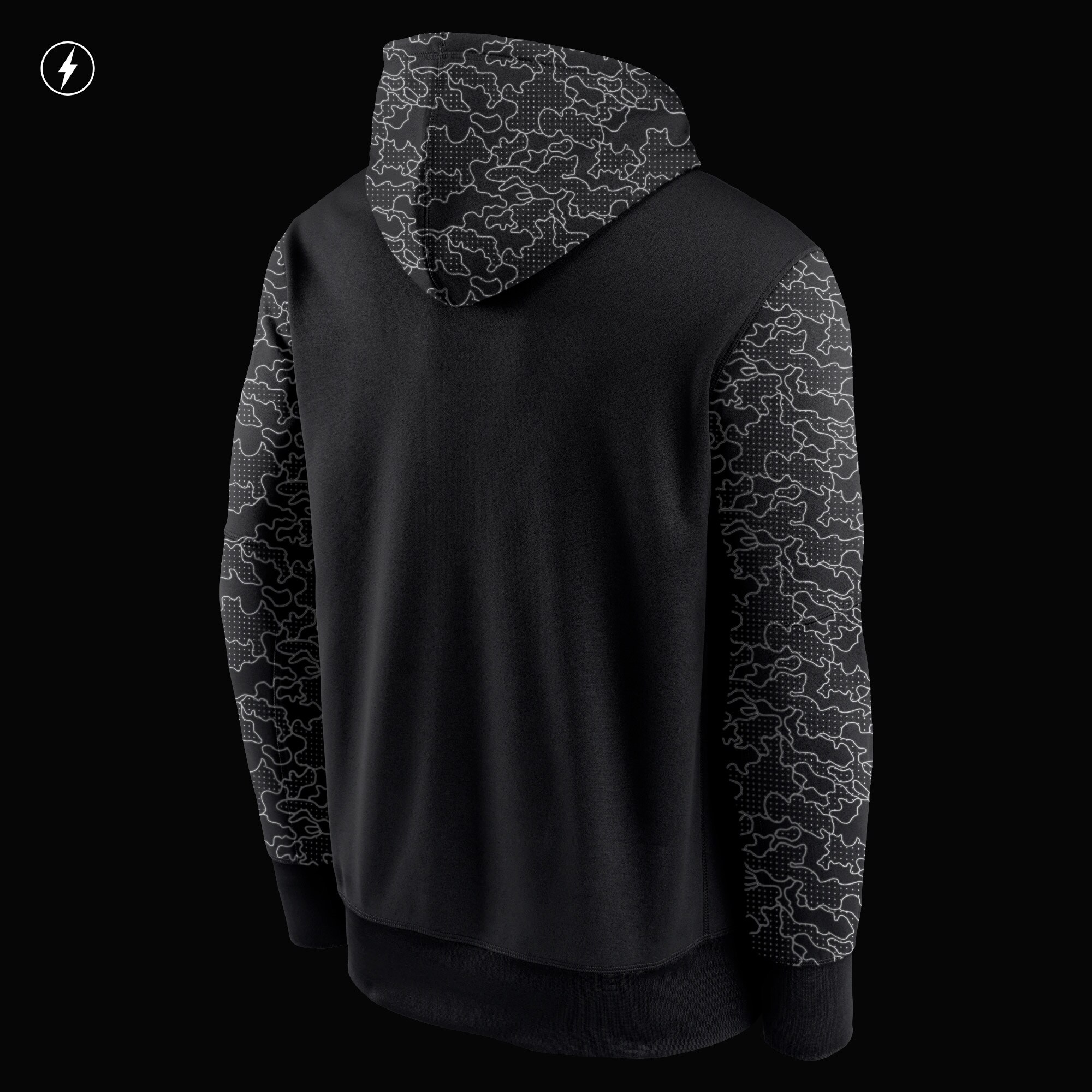 Tampa Bay Buccaneers RFLCTV Chevron Pullover Hoodie - Black