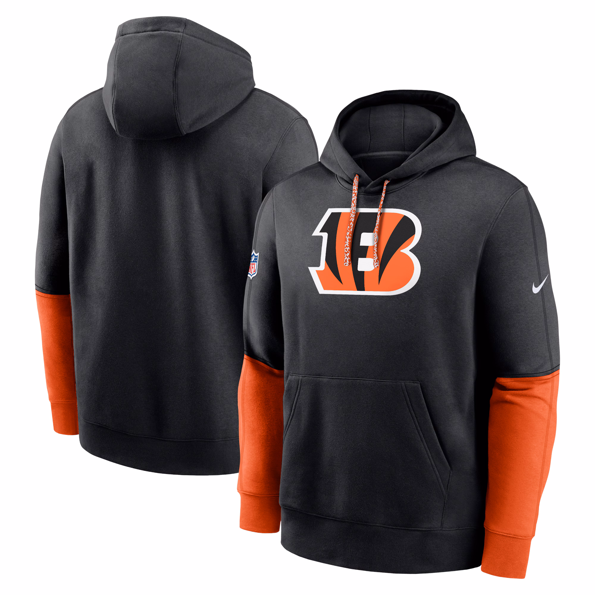 Cincinnati Bengals 2024 Sideline Club Pullover Hoodie - Black