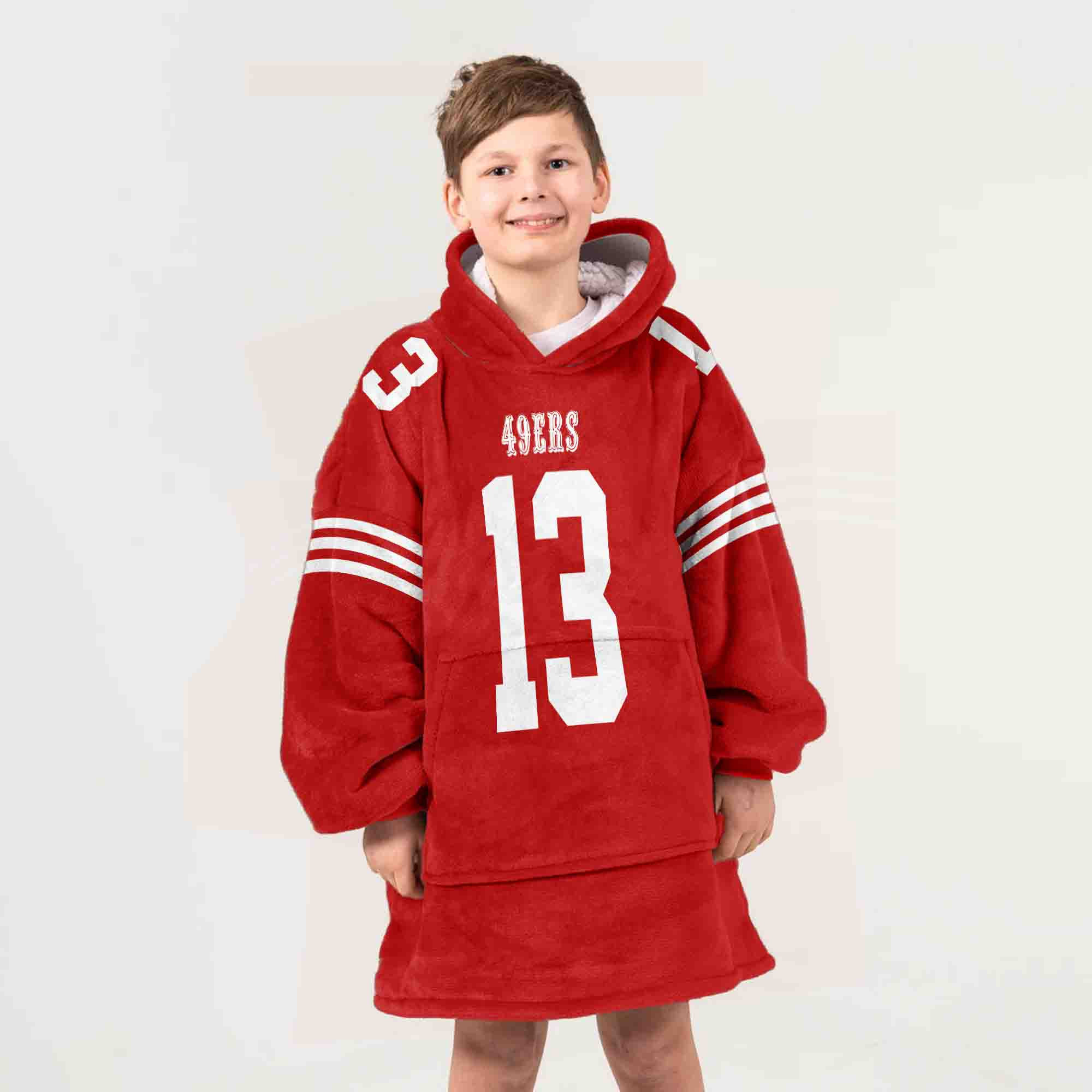 Adult B.P 13 San Francisco 49ers Football Unisex Blanket Hoodie