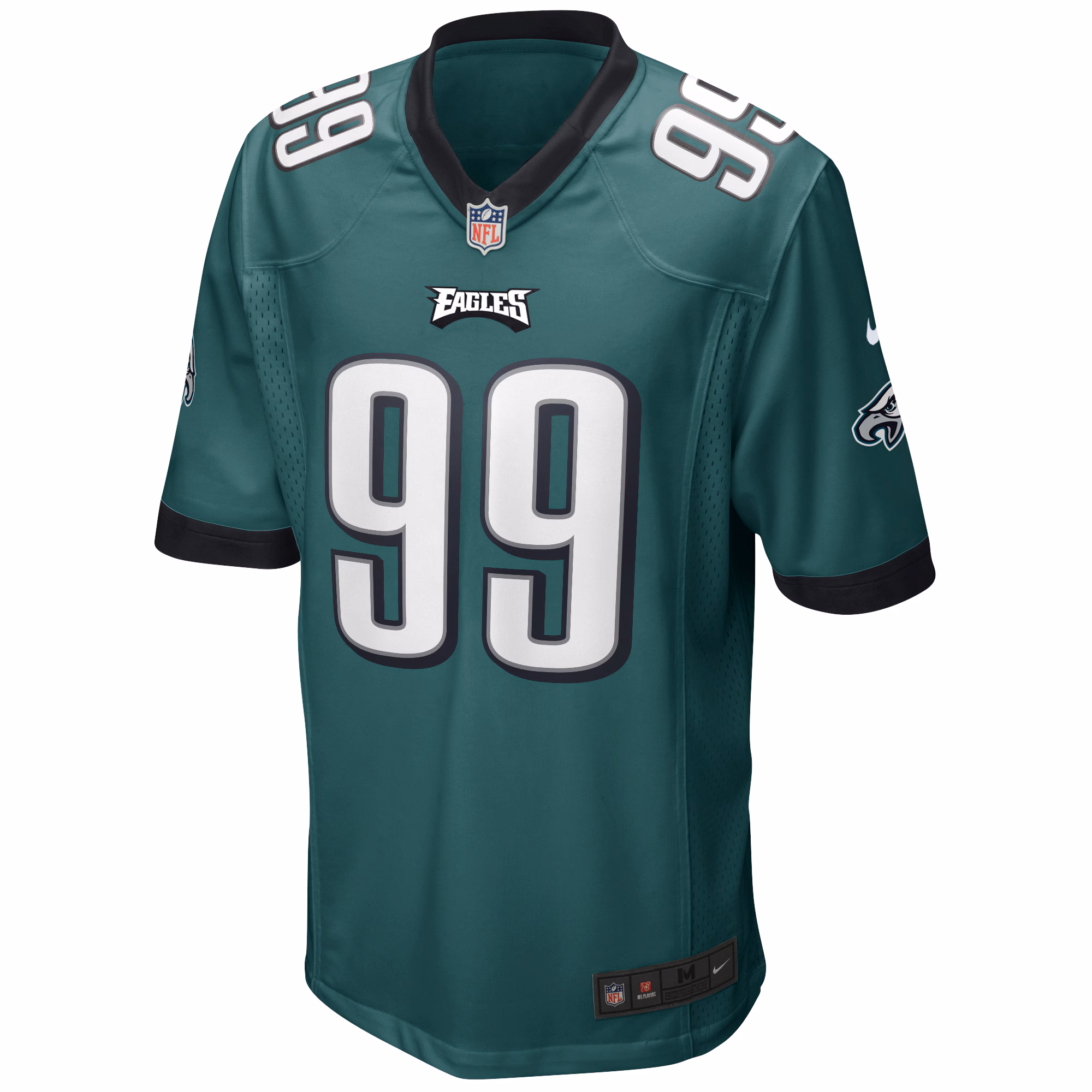 Jerome Brown Philadelphia Eagles Game Retired Player Jersey - Midnight Green