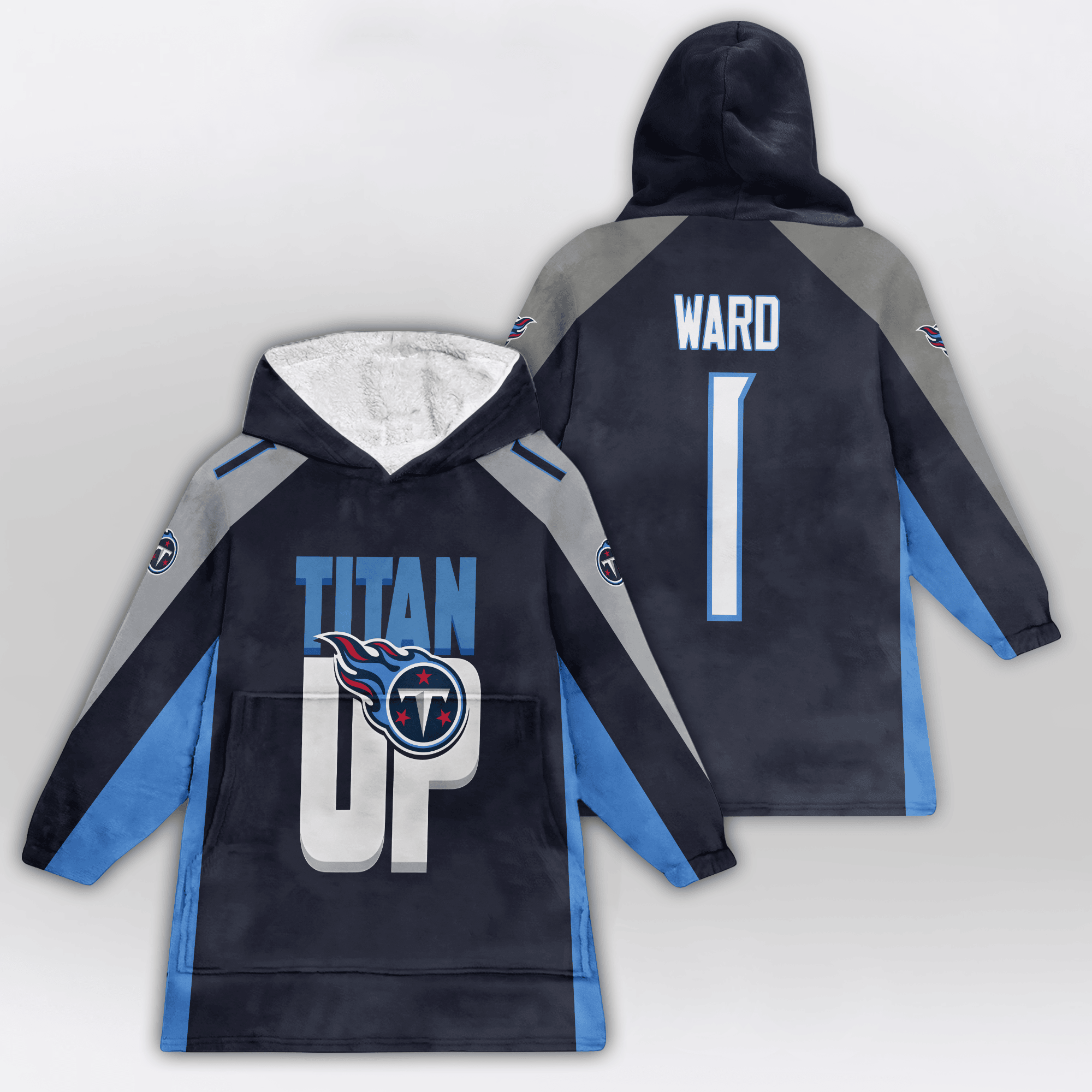 Titan Up Tennessee Football Unisex Blanket Hoodie
