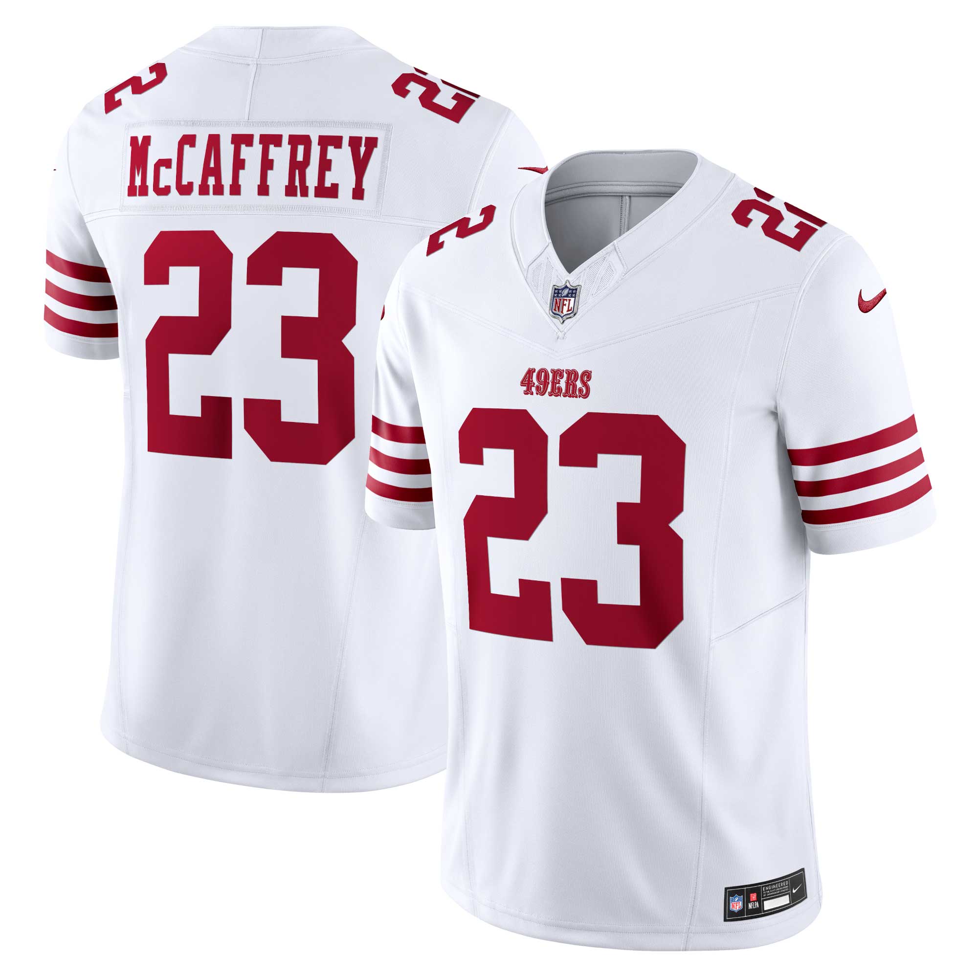 Christian McCaffrey San Francisco 49ers  Vapor F.U.S.E. Limited Jersey - White