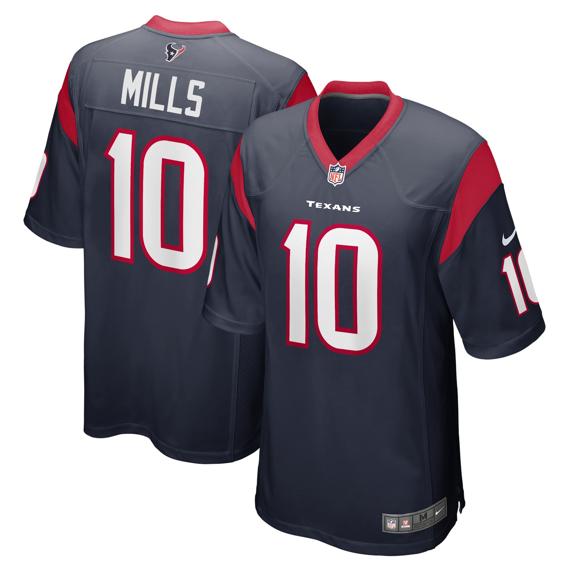 Davis Mills Houston Texans Game Jersey - Navy