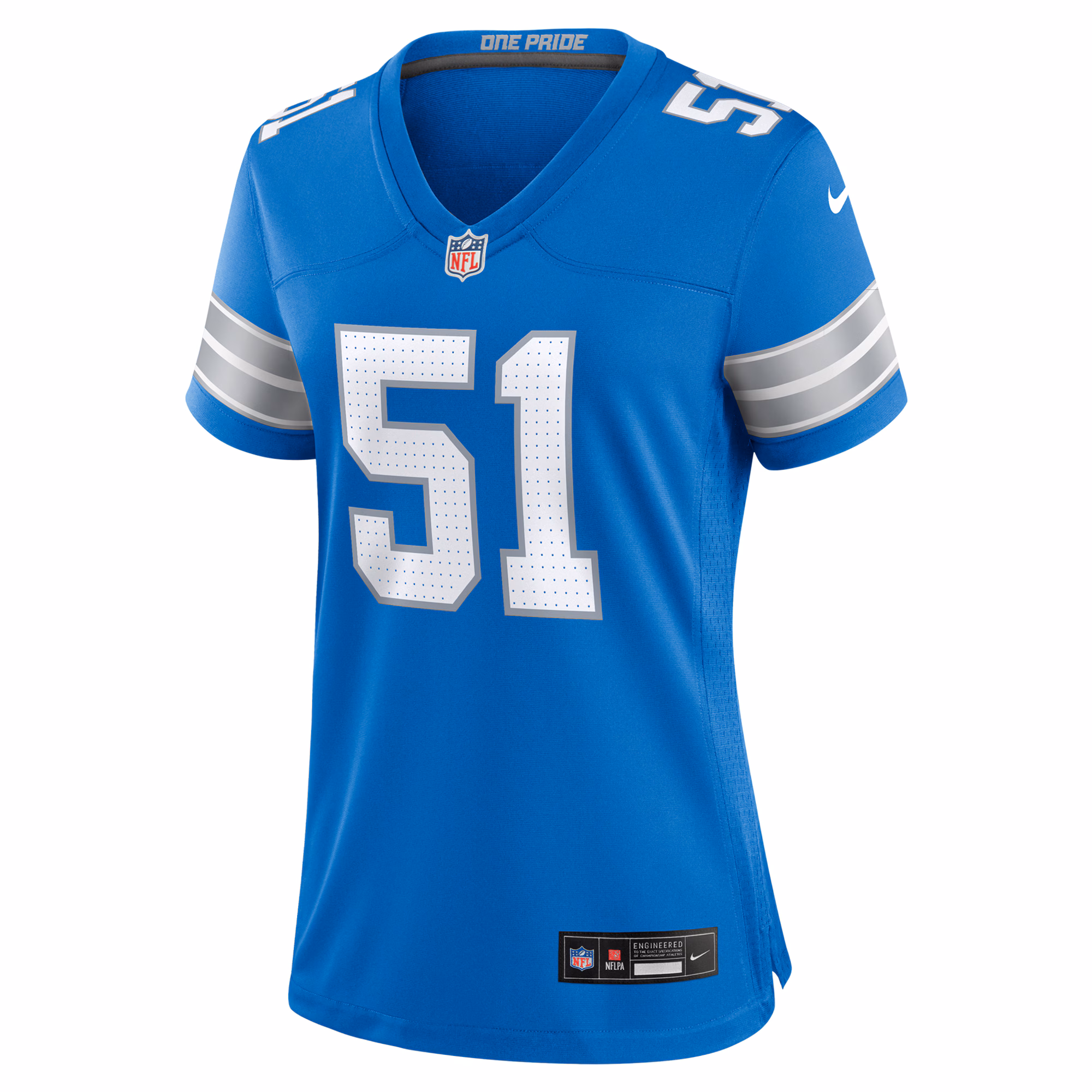 Ben Niemann Detroit Lions Women's Team Game Jersey -  Blue