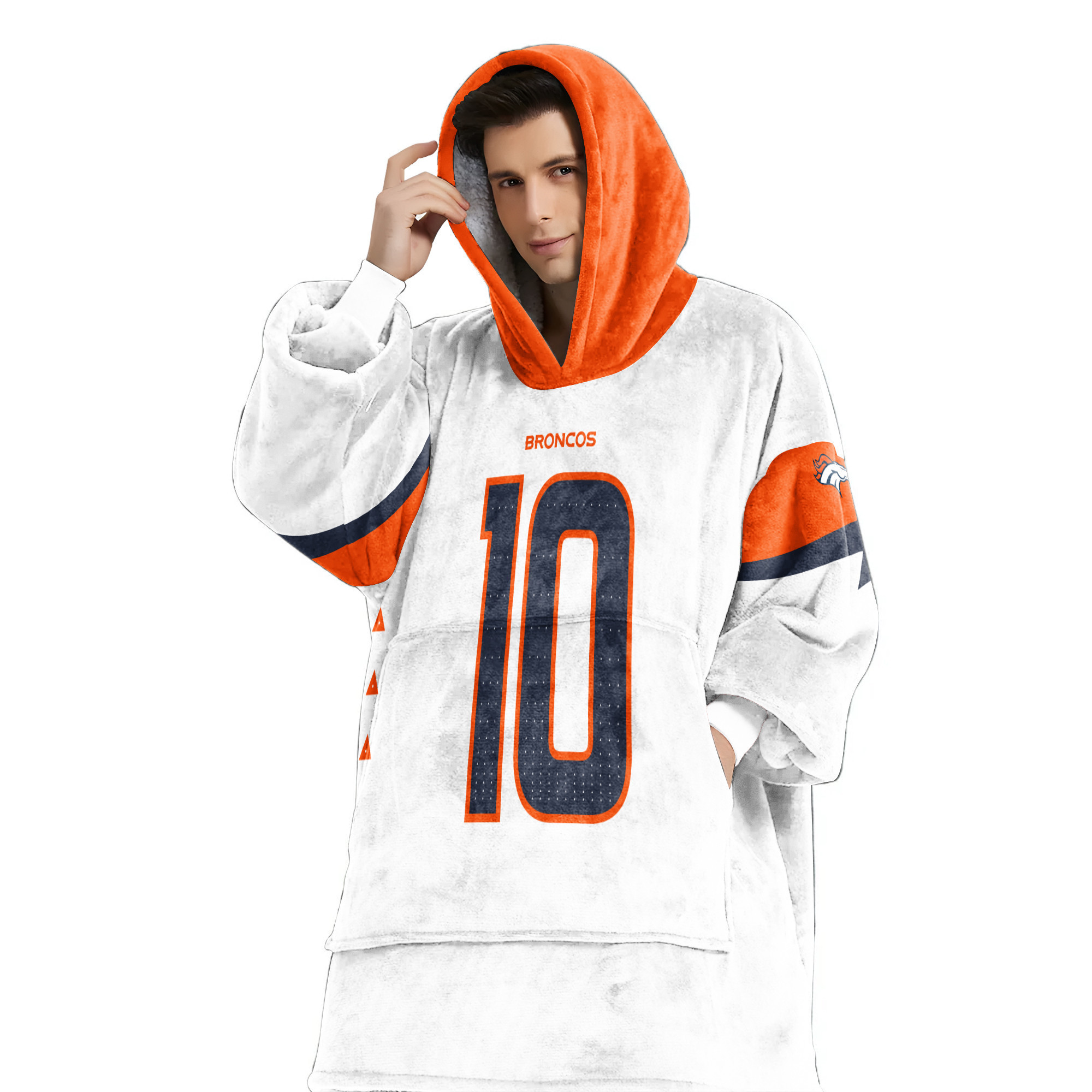 Adult B.N. 10 Denver Football Unisex Blanket Hoodie