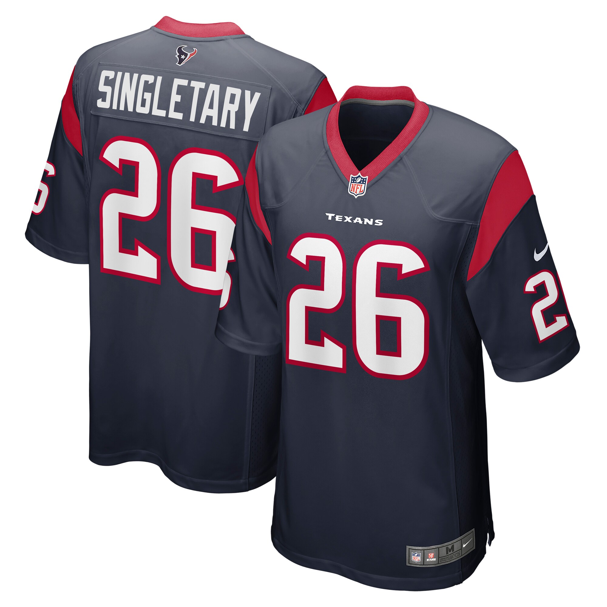 Devin Singletary Houston Texans  Team Game Jersey - Navy