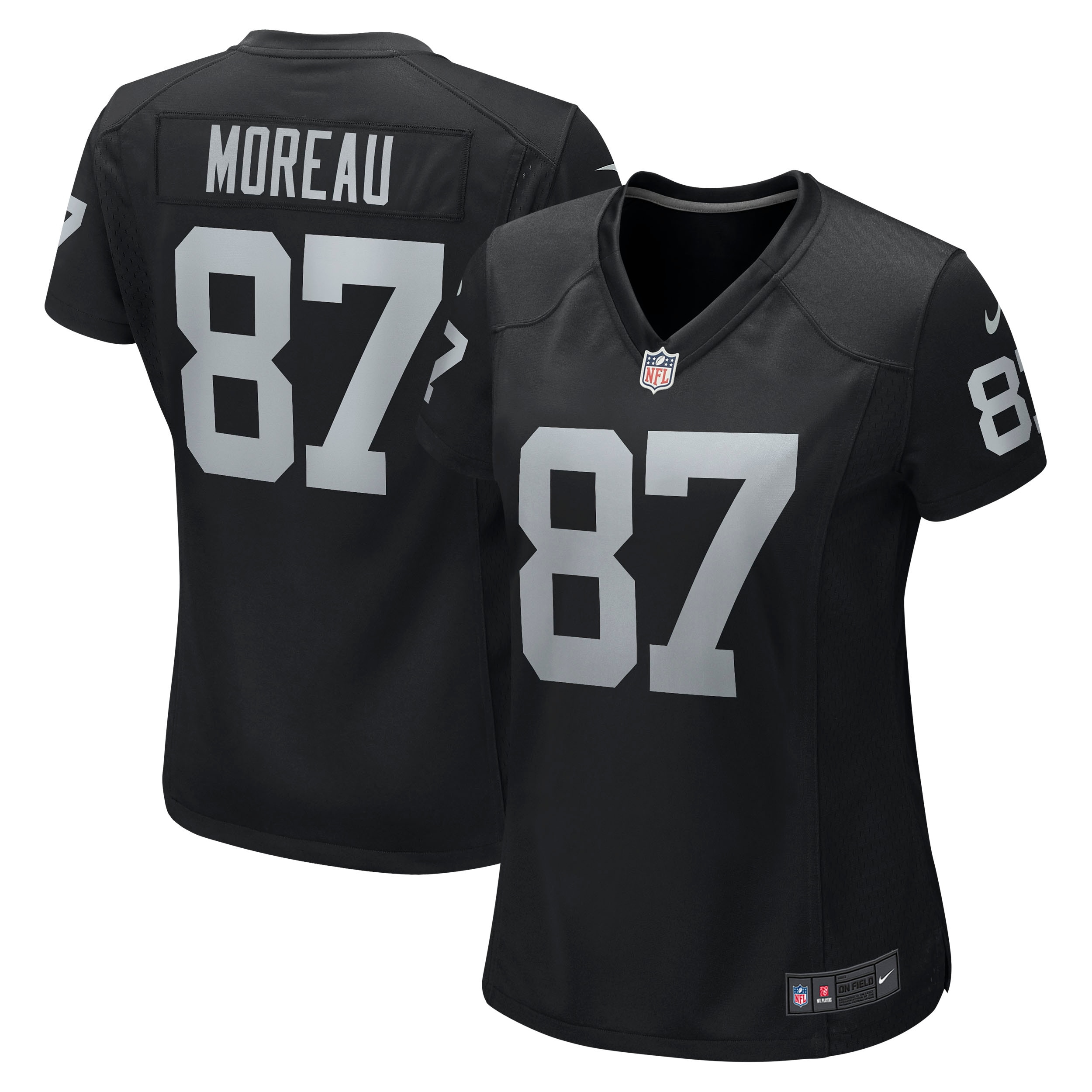 Foster Moreau Las Vegas Raiders  Women's Game Jersey - Black