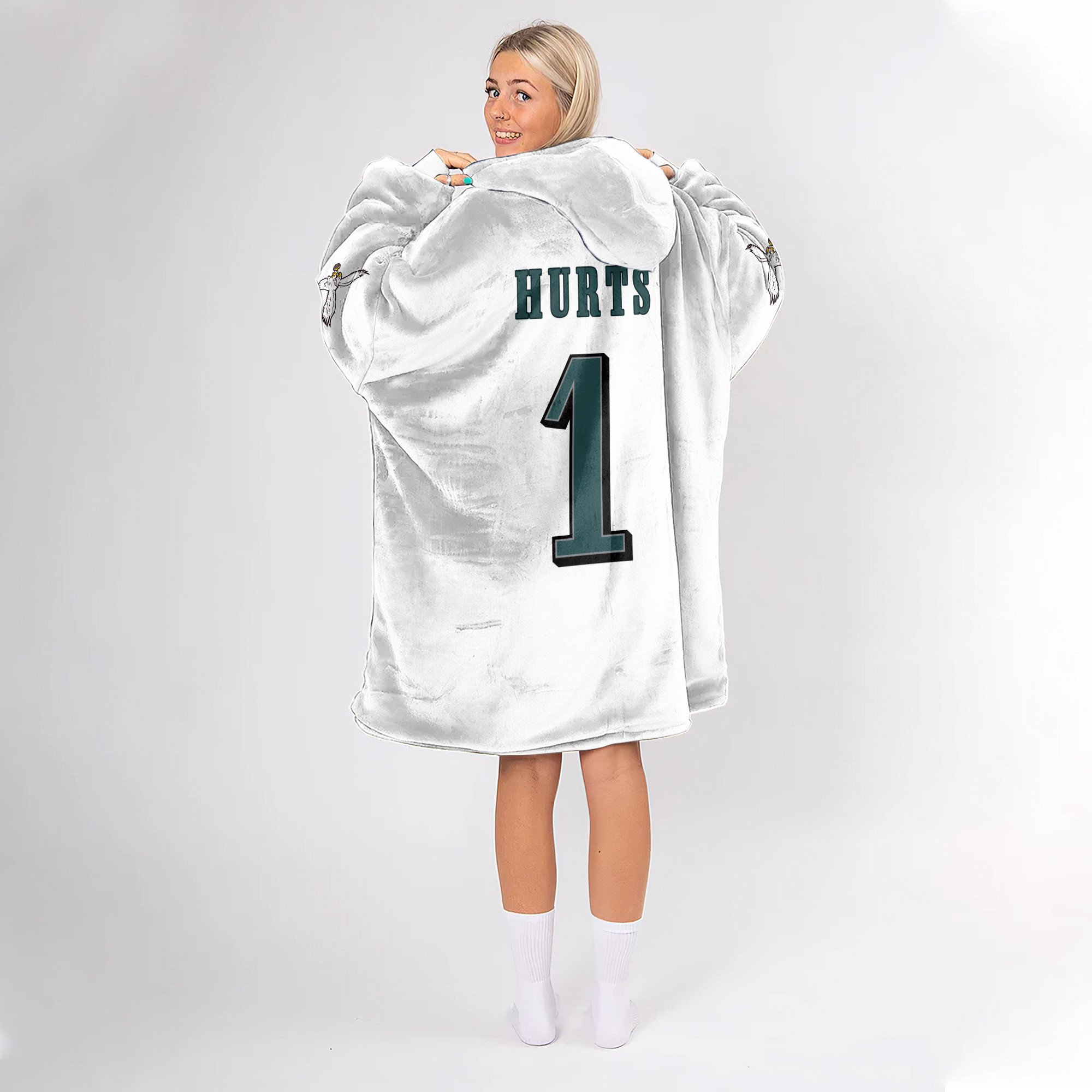 Adult Captain 1 Philadelphia Football Unisex Blanket Hoodie