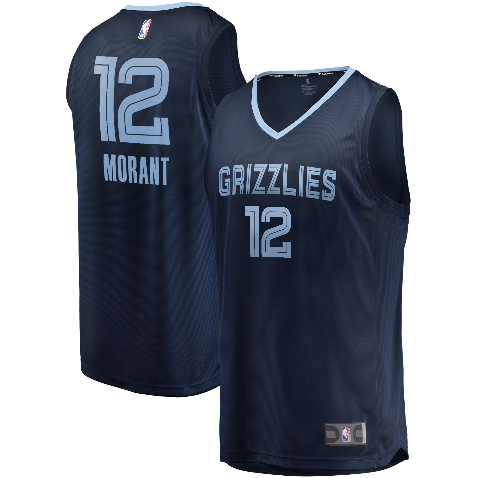 Ja Morant Memphis Grizzlies  Big & Tall Fast Break Player Jersey - Navy - Icon Edition