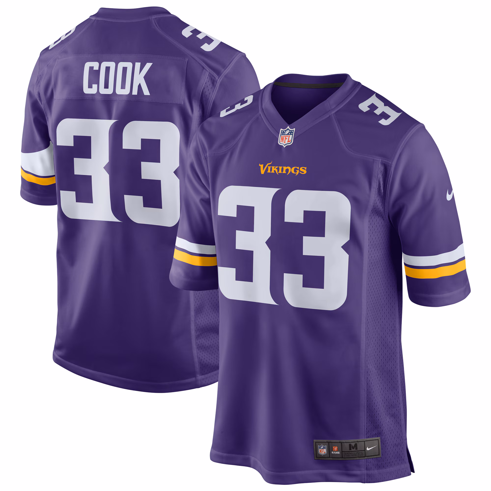 Dalvin Cook Minnesota Vikings Player Game Jersey - Purple