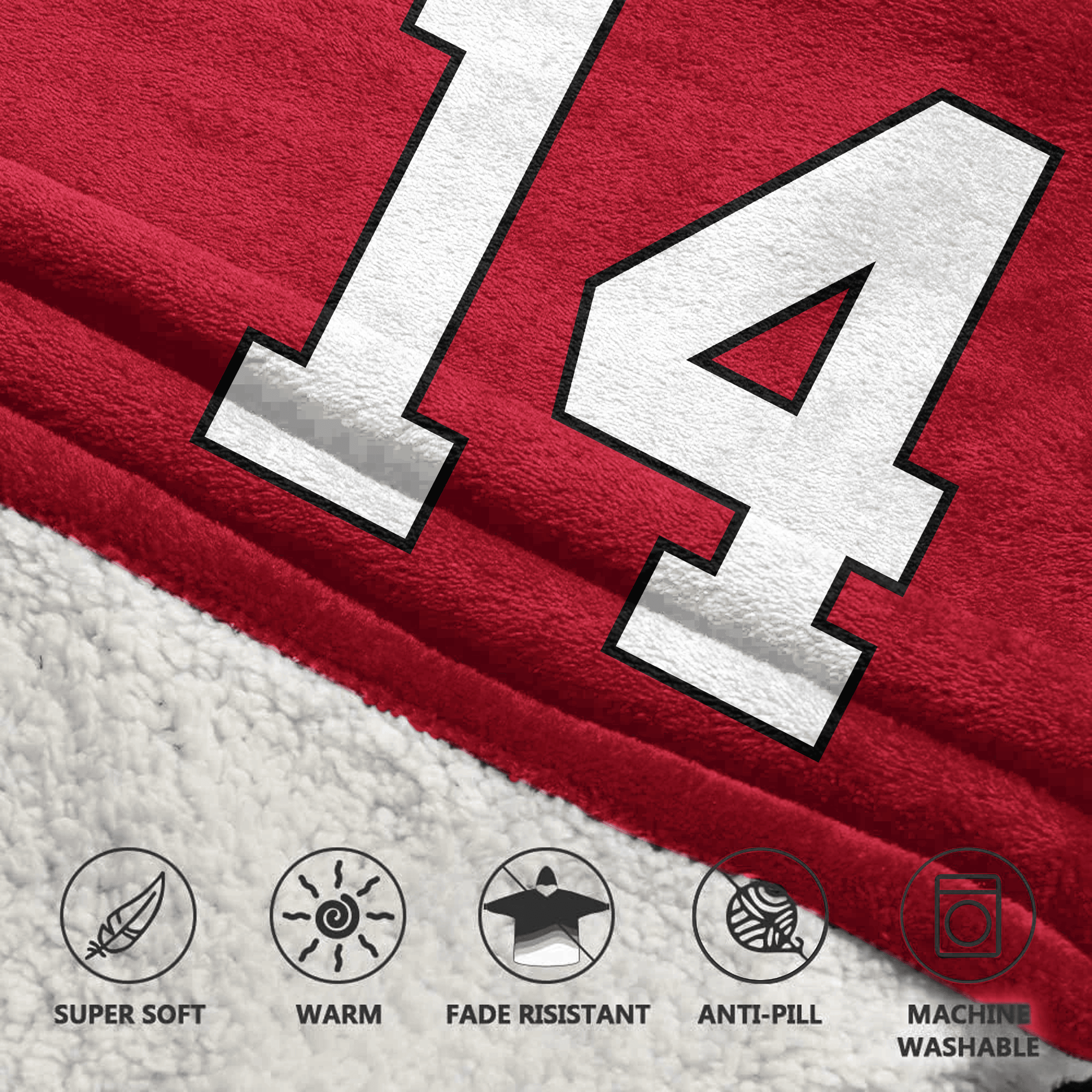 Adult G.S 14 Georgia Football Unisex Blanket Hoodie