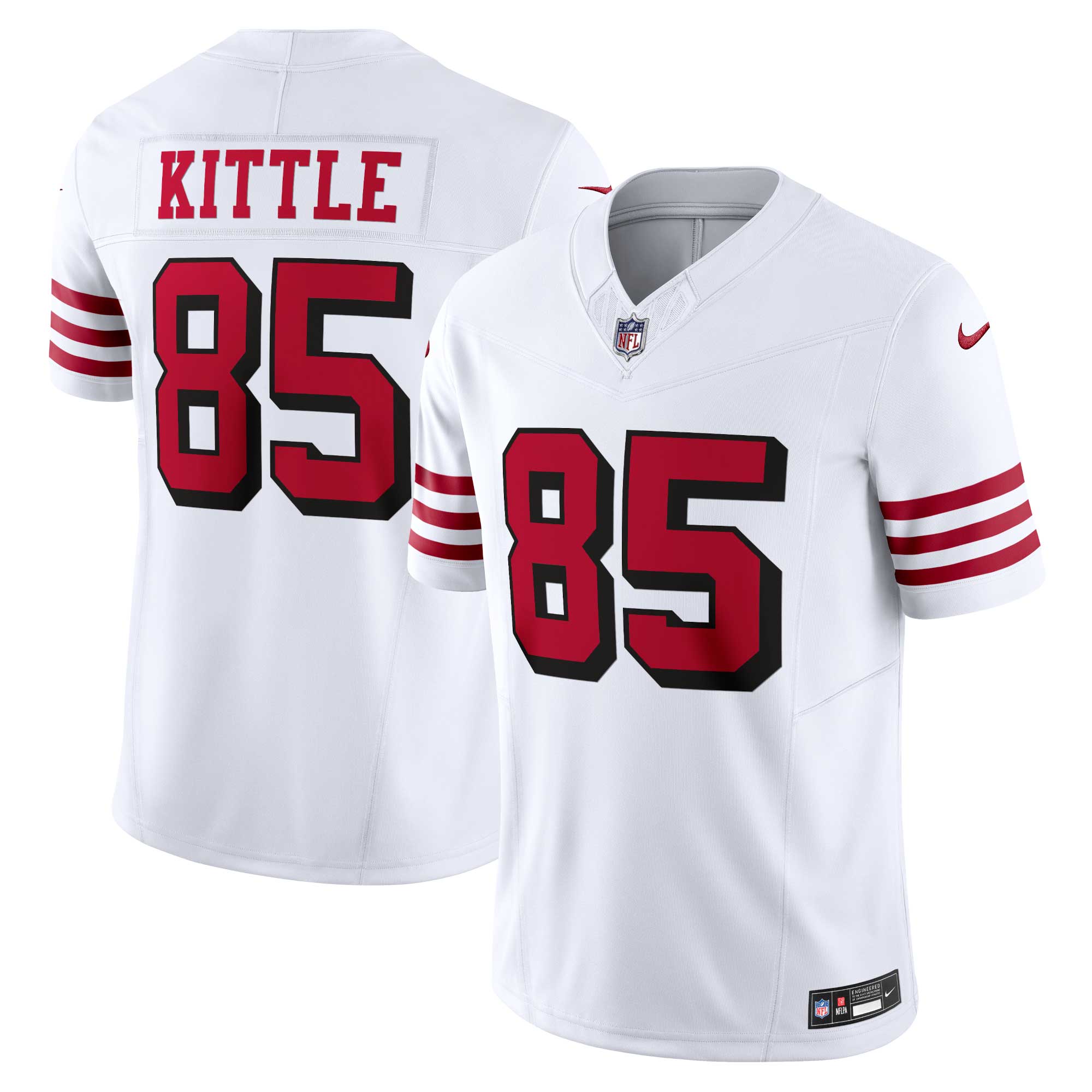 George Kittle San Francisco 49ers  Alternate Vapor F.U.S.E. Limited Jersey - White
