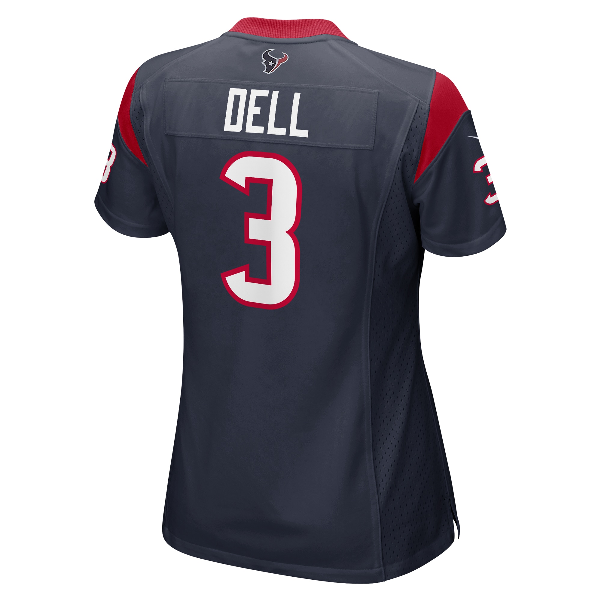 Tank Dell Houston Texans Women's Player Game Jersey - Navy