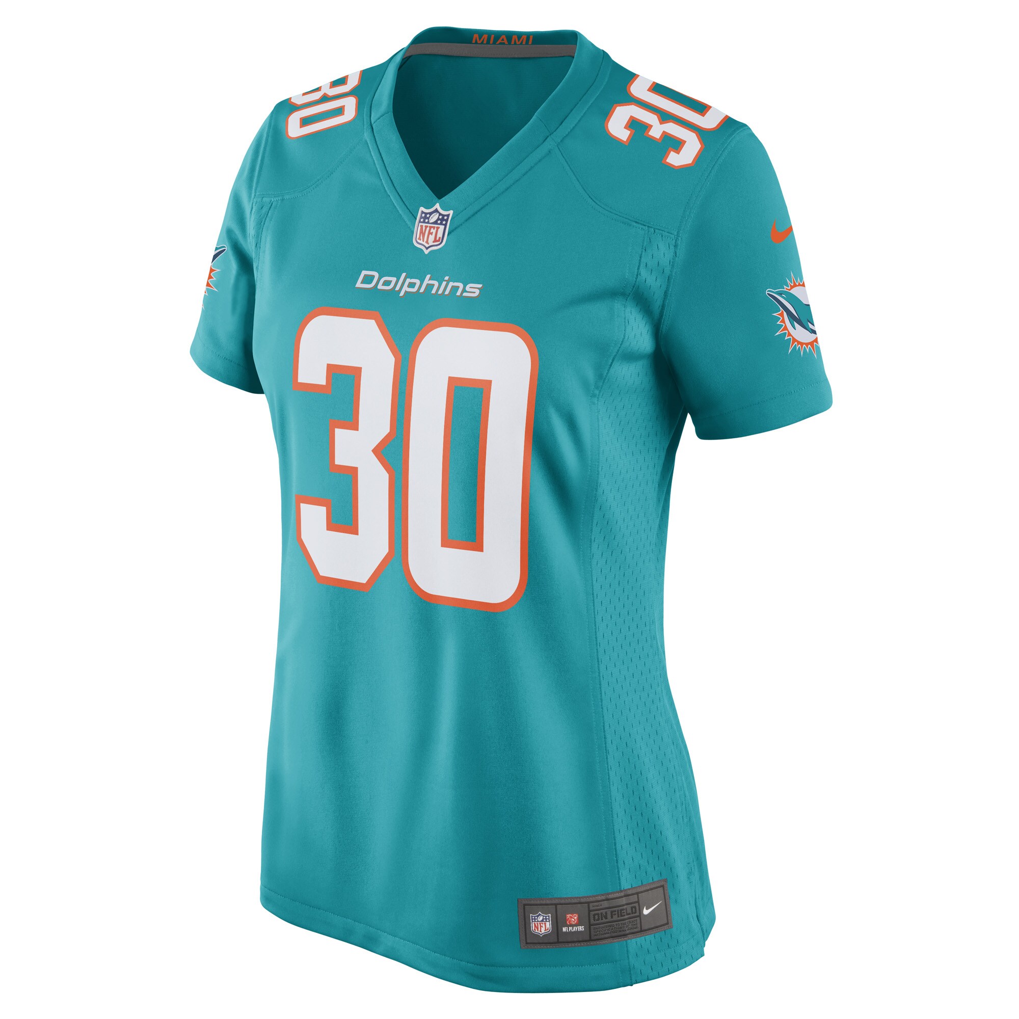 Alec Ingold Miami Dolphins Women's Game Player Jersey - Aqua