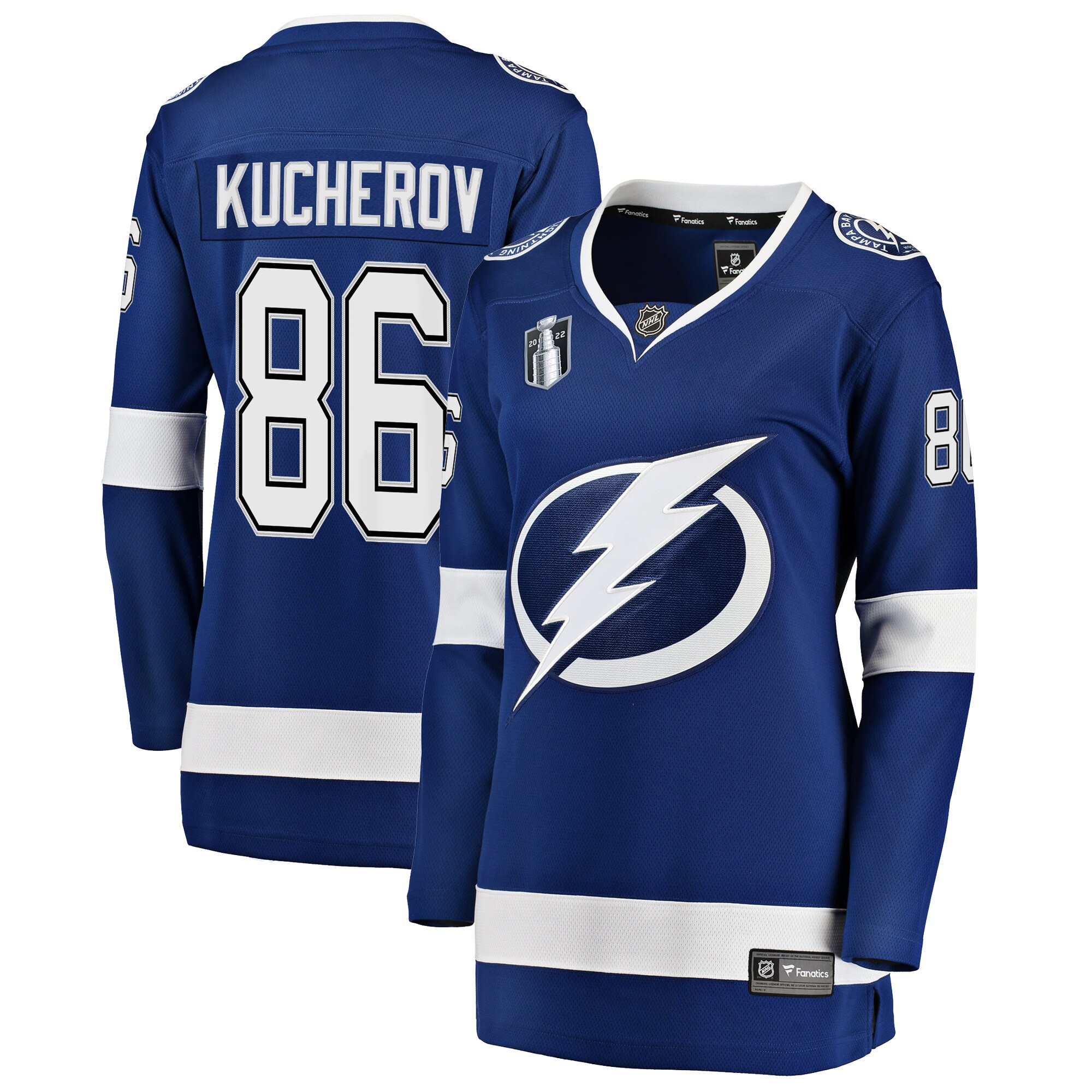 Nikita Kucherov Tampa Bay Lightning Women's Home 2022 Stanley Cup Final Breakaway Player Jersey - Blue