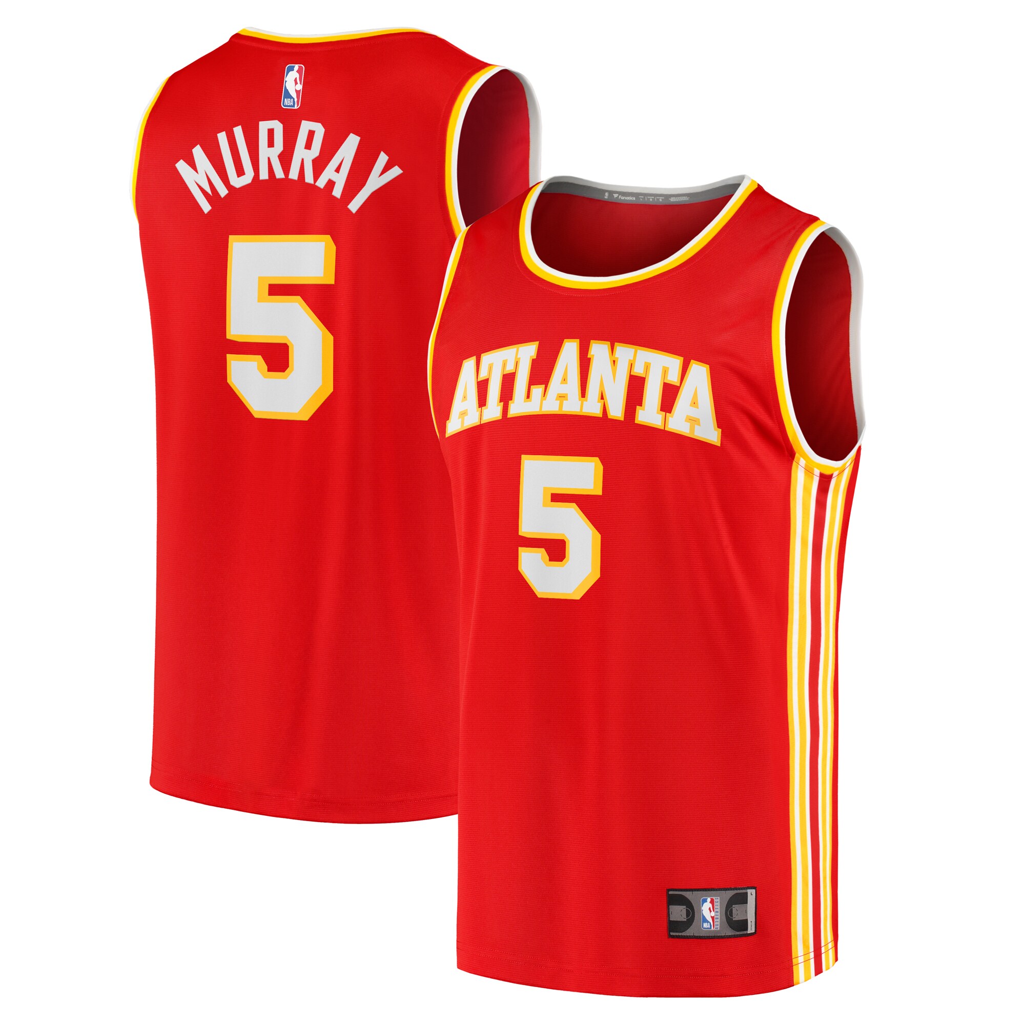 Dejounte Murray Atlanta Hawks  Fast Break Replica Jersey - Icon Edition - Red