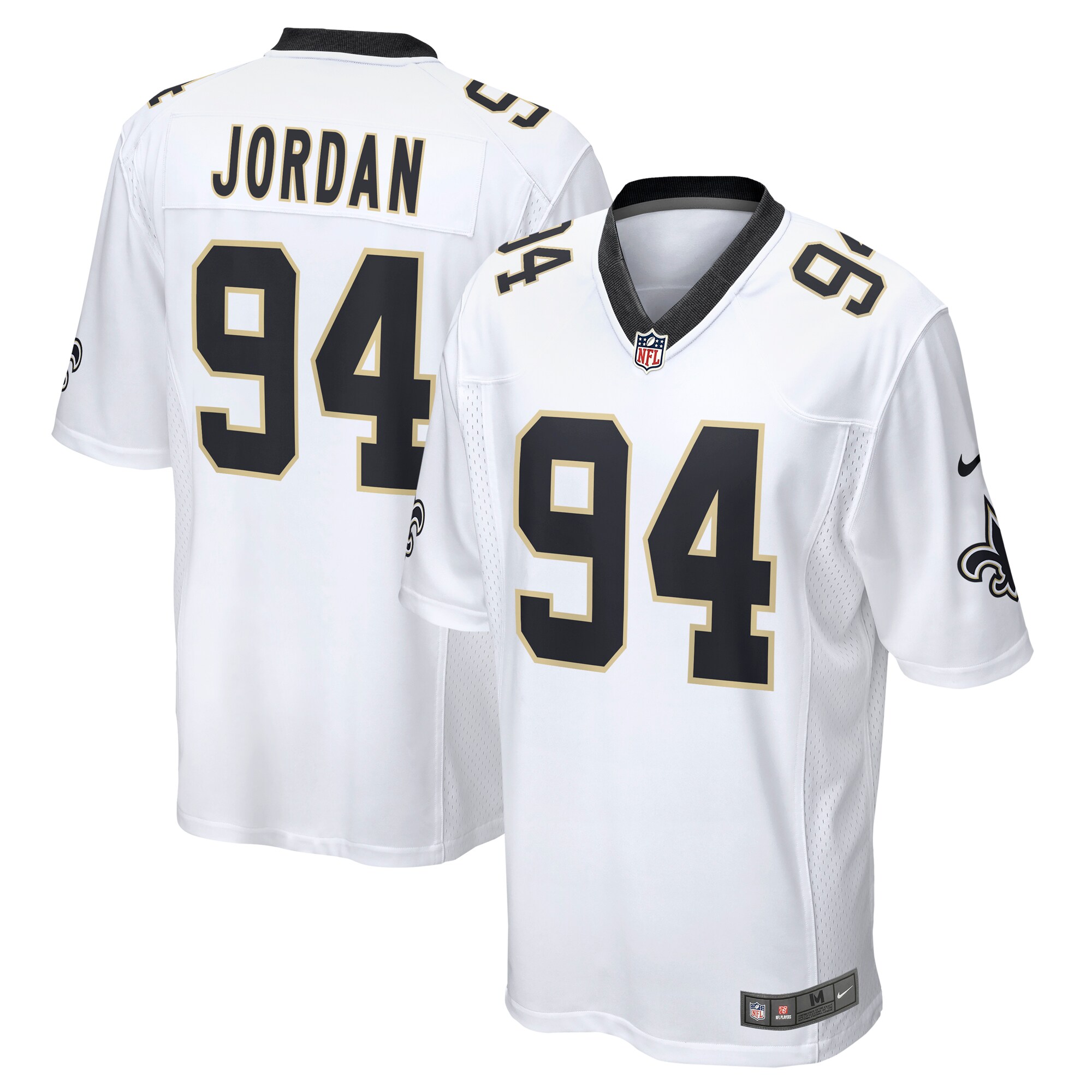 Cameron Jordan #94 New Orleans Saints Game Jersey - Black