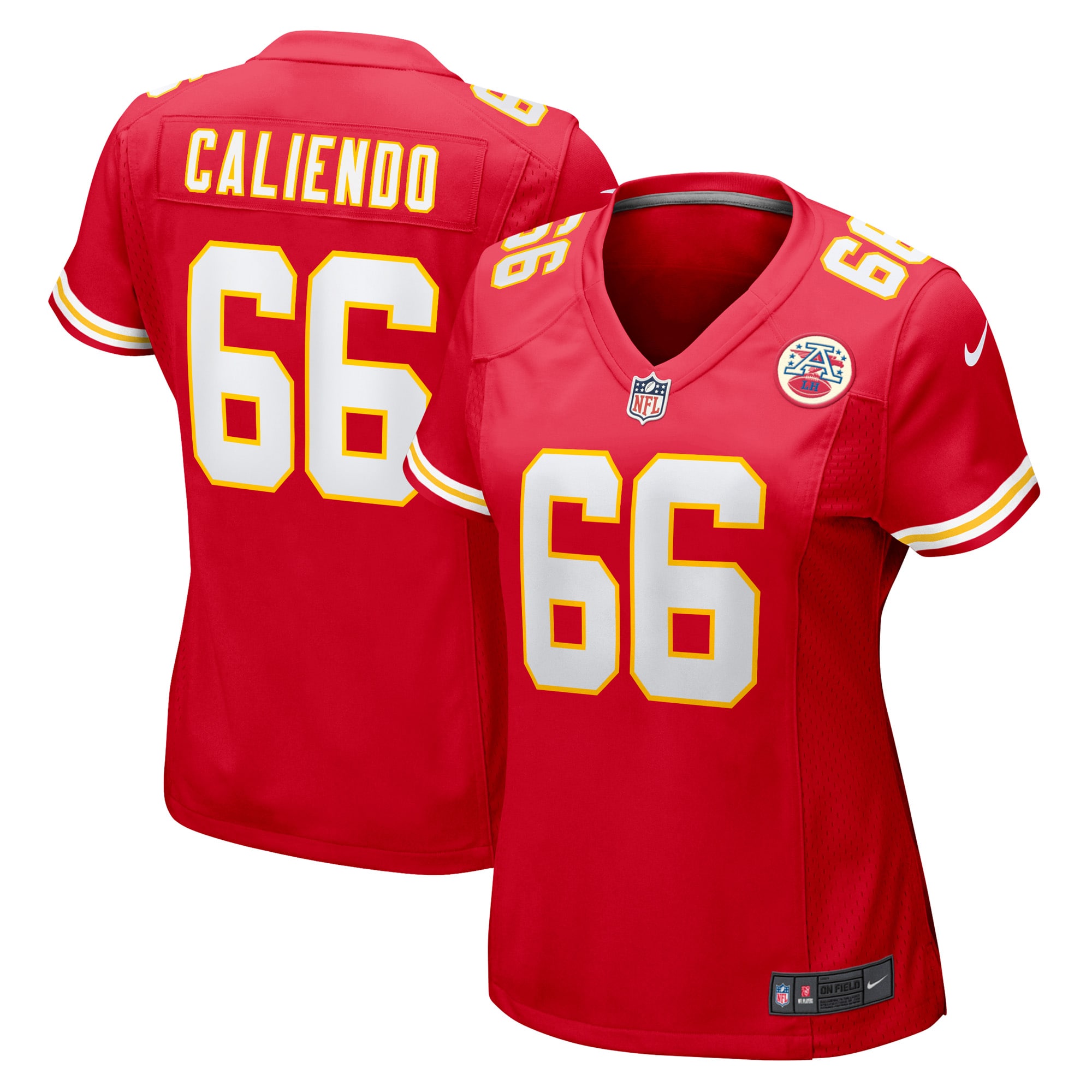 Mike Caliendo Kansas City Chiefs  Women's Game Player Jersey - Red