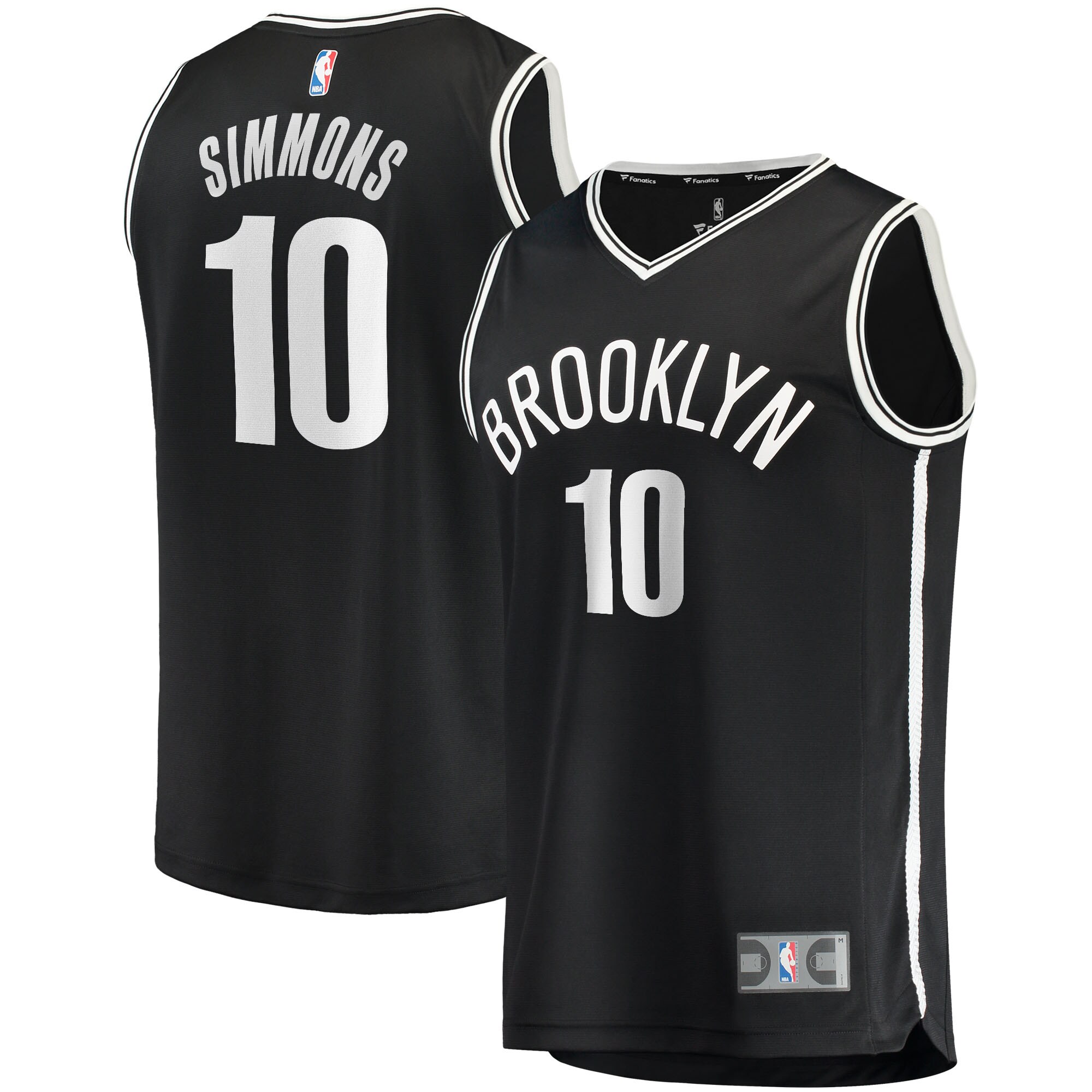 Ben Simmons Brooklyn Nets  2021/22 Fast Break Replica Jersey - Icon Edition - Black