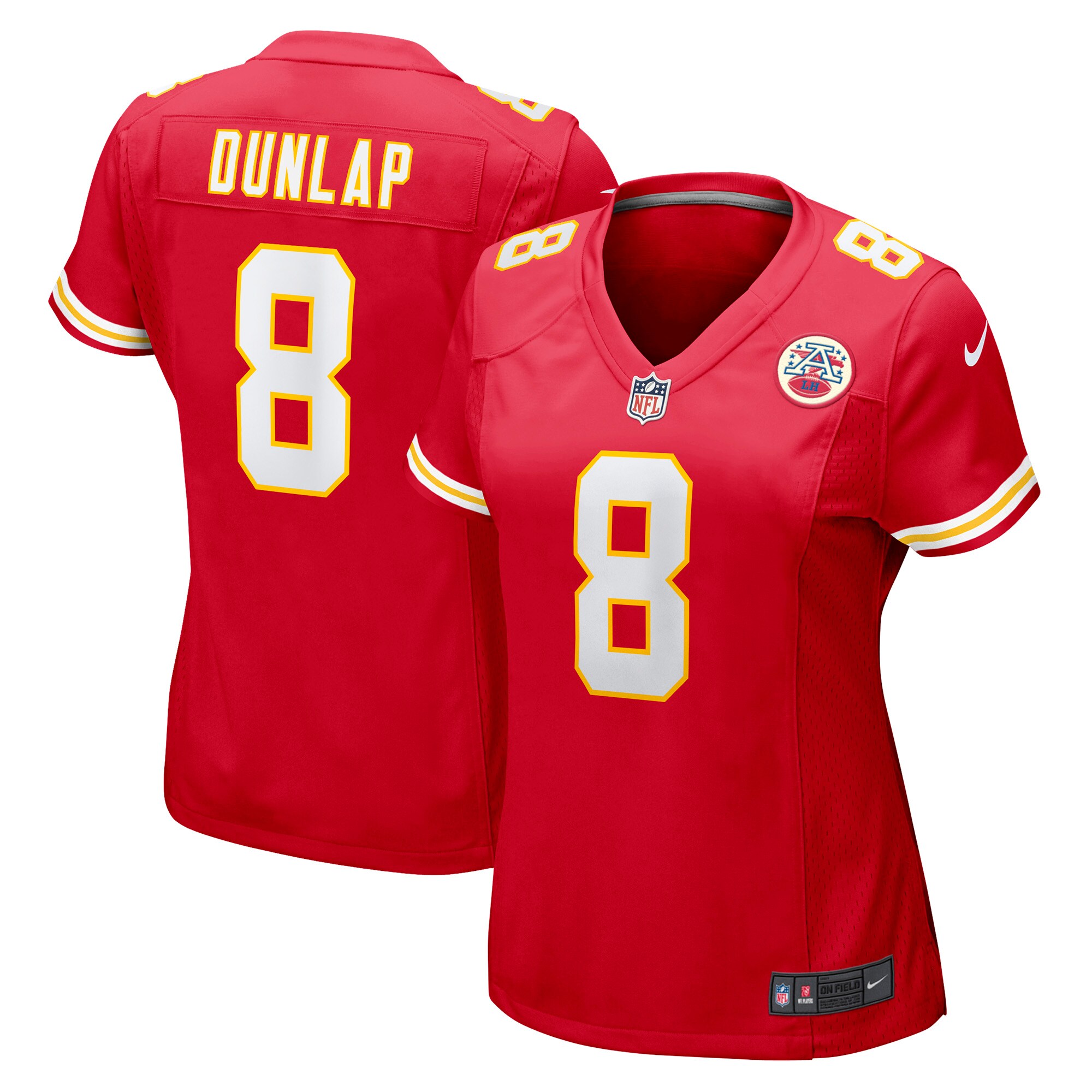 Carlos Dunlap Kansas City Chiefs  Women's Home Game Player Jersey - Red