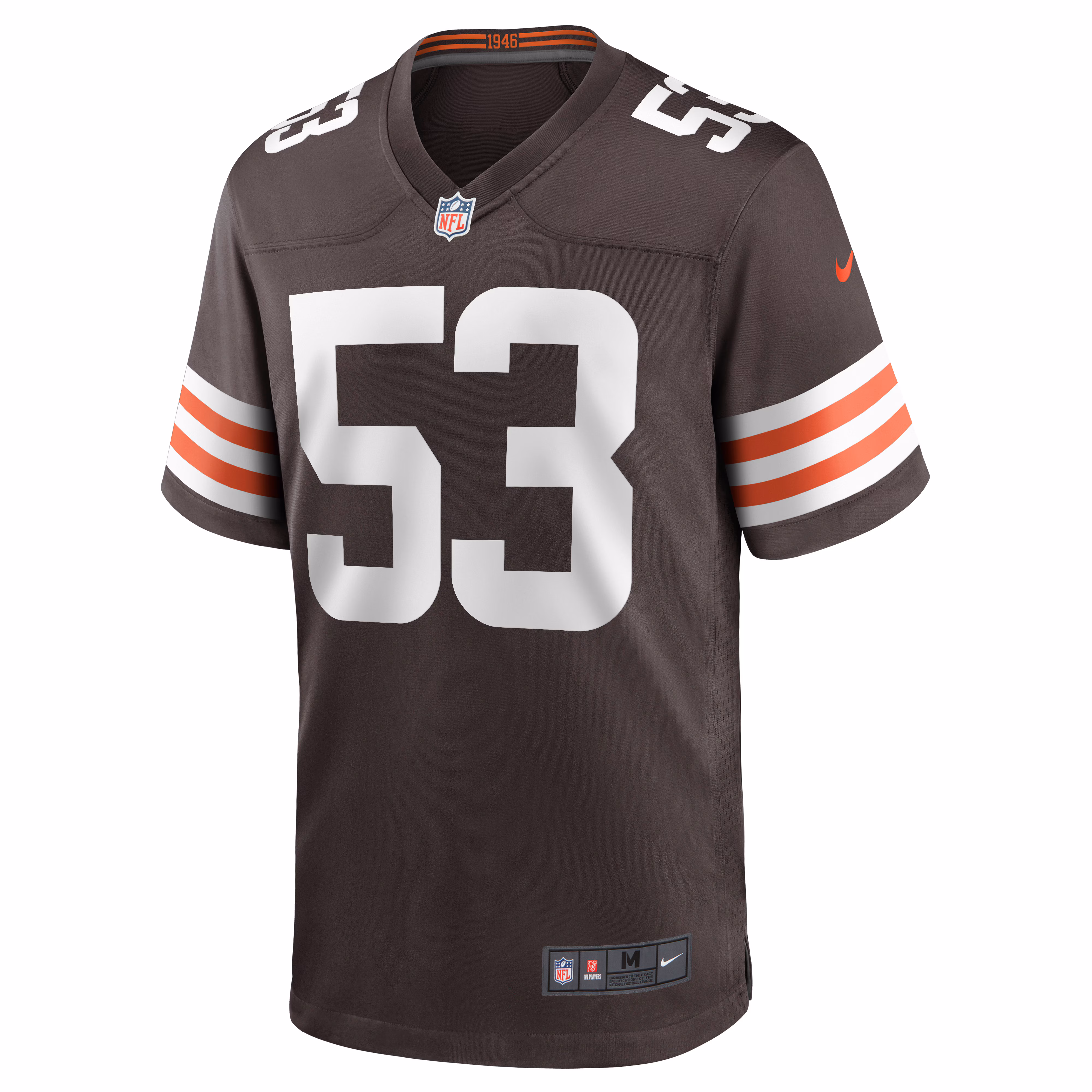Nick Harris Cleveland Browns Game Jersey - Brown