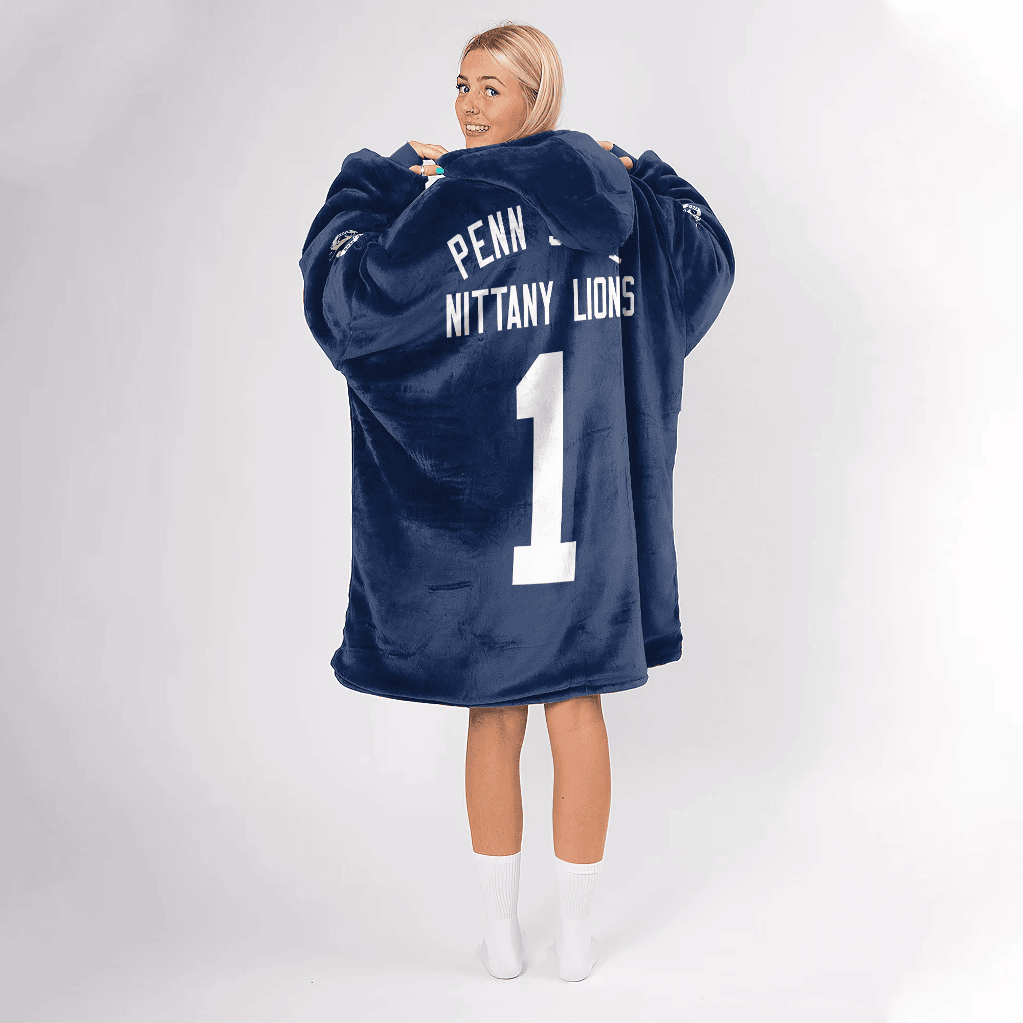 Adult 1 Penn State Football Unisex Blanket Hoodie