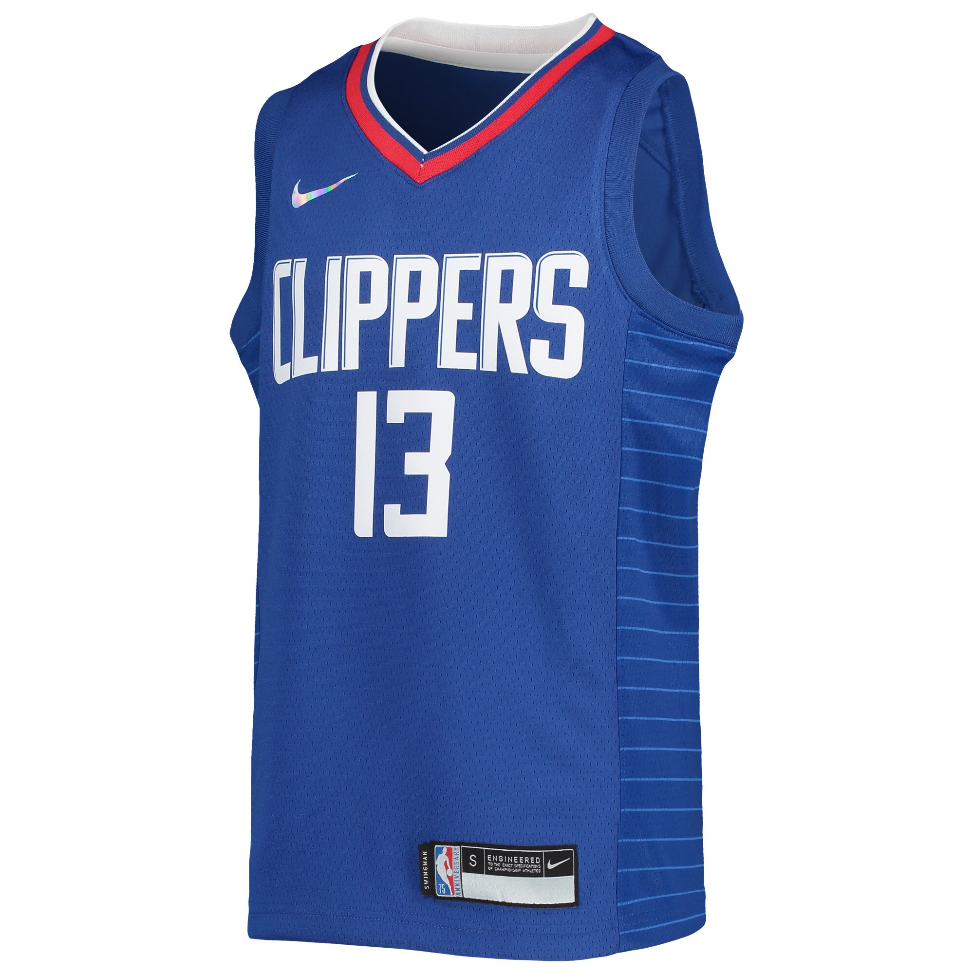 Paul George LA Clippers Youth 2021/22 Diamond Swingman Jersey - Icon Edition - Royal