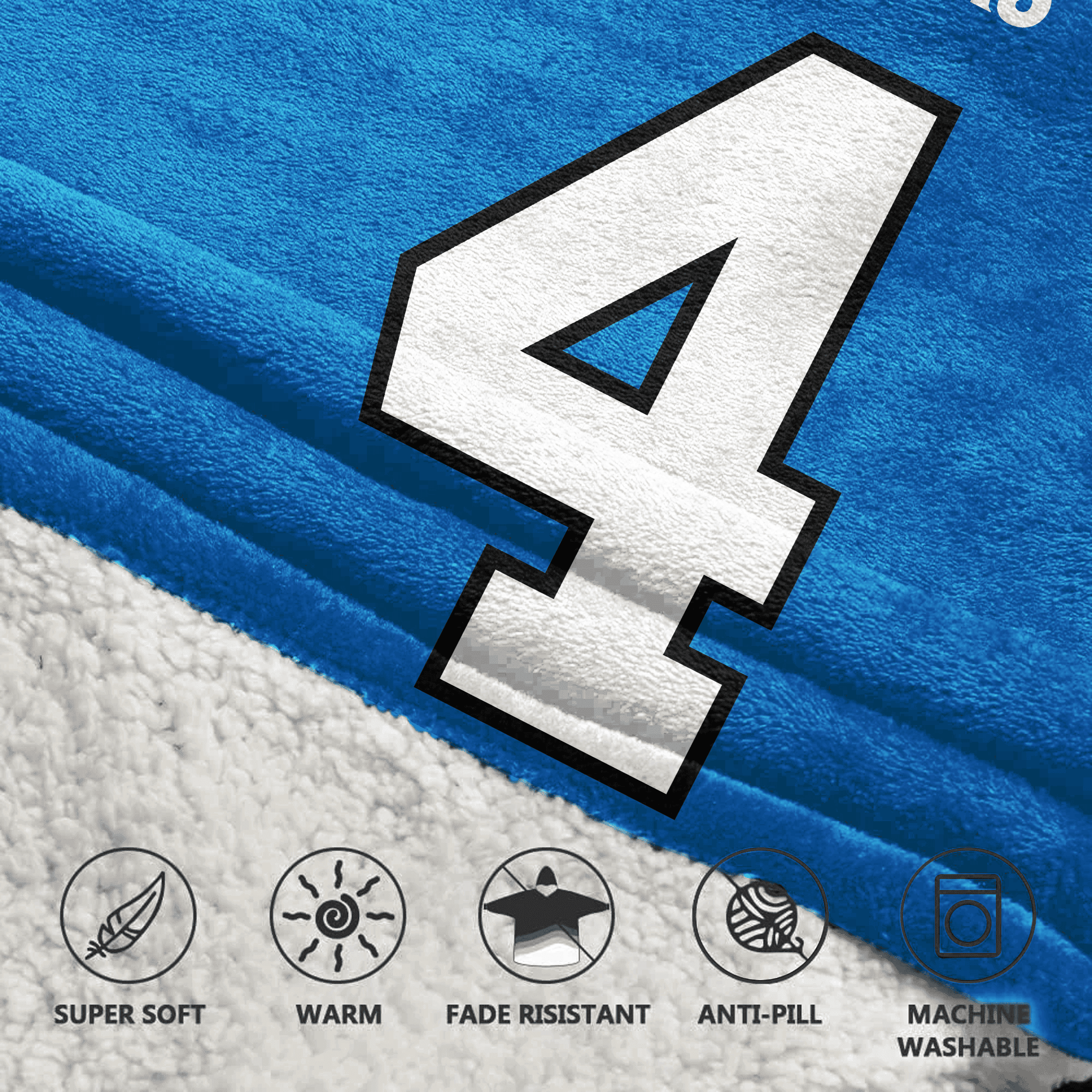 Adult 4 Carolina Football Unisex Blanket Hoodie