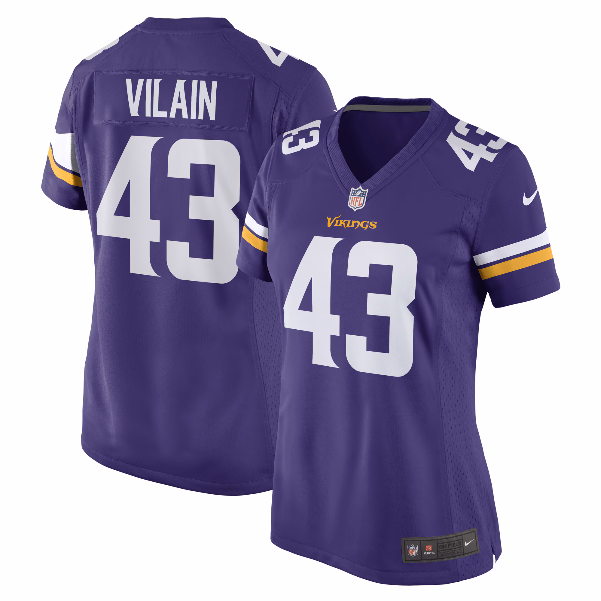 Luiji Vilain Minnesota Vikings Women's Game Player Jersey - Purple