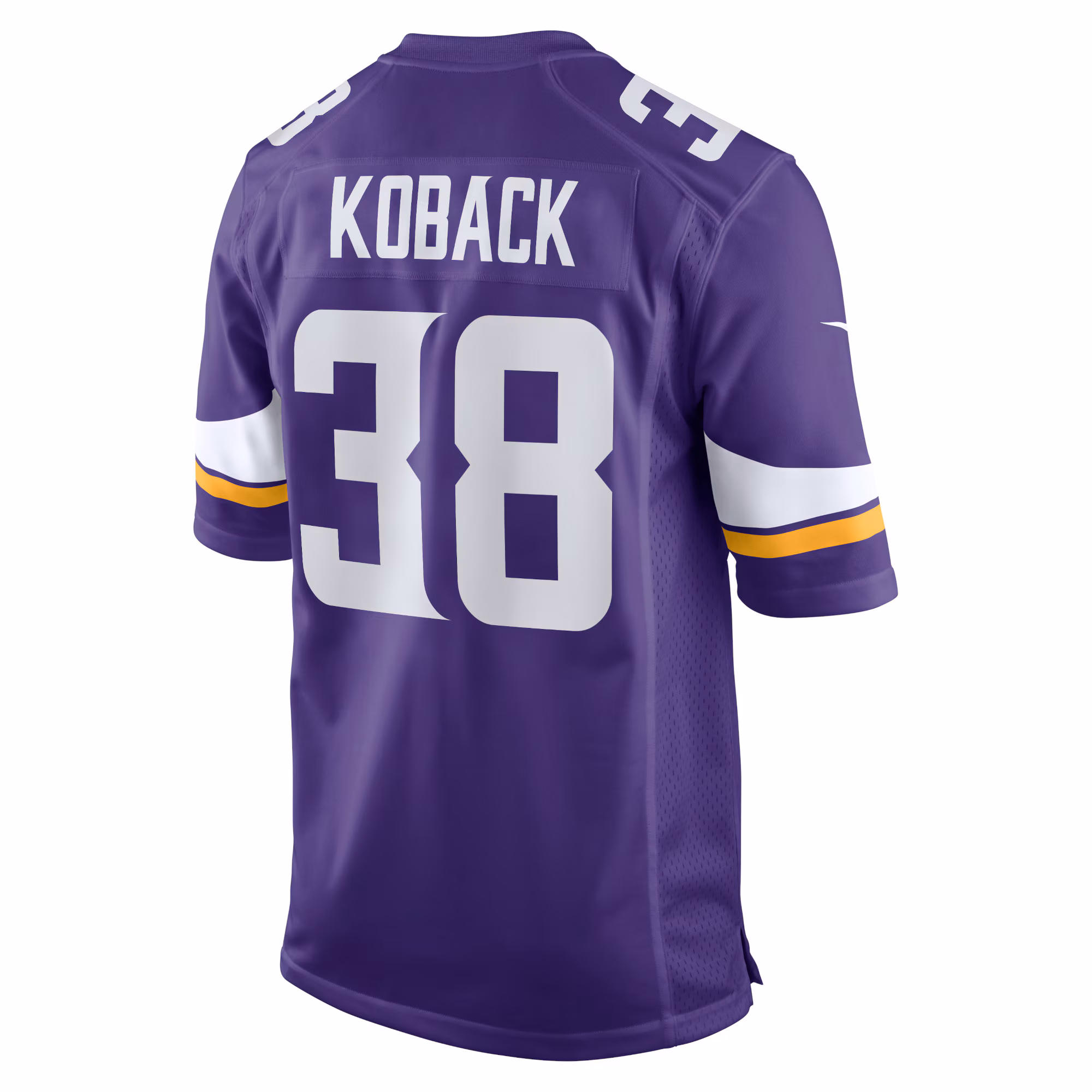 Bryant Koback Minnesota Vikings Home Game Player Jersey - Purple