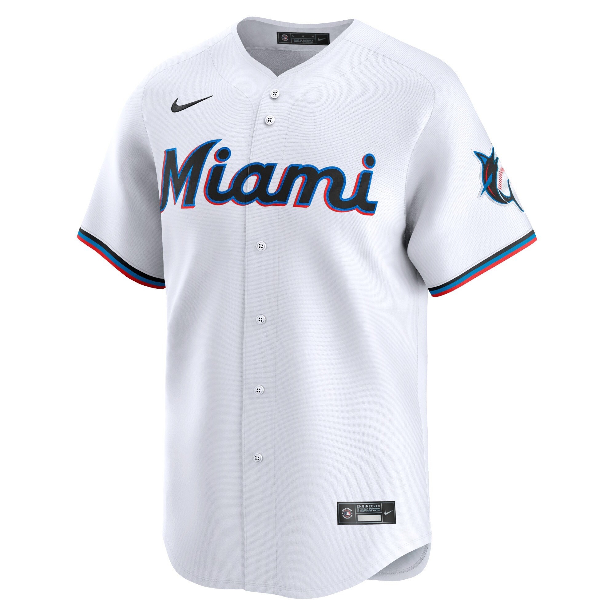 Men's Miami Marlins Sandy Alcantara  White Home Limited Player Jersey