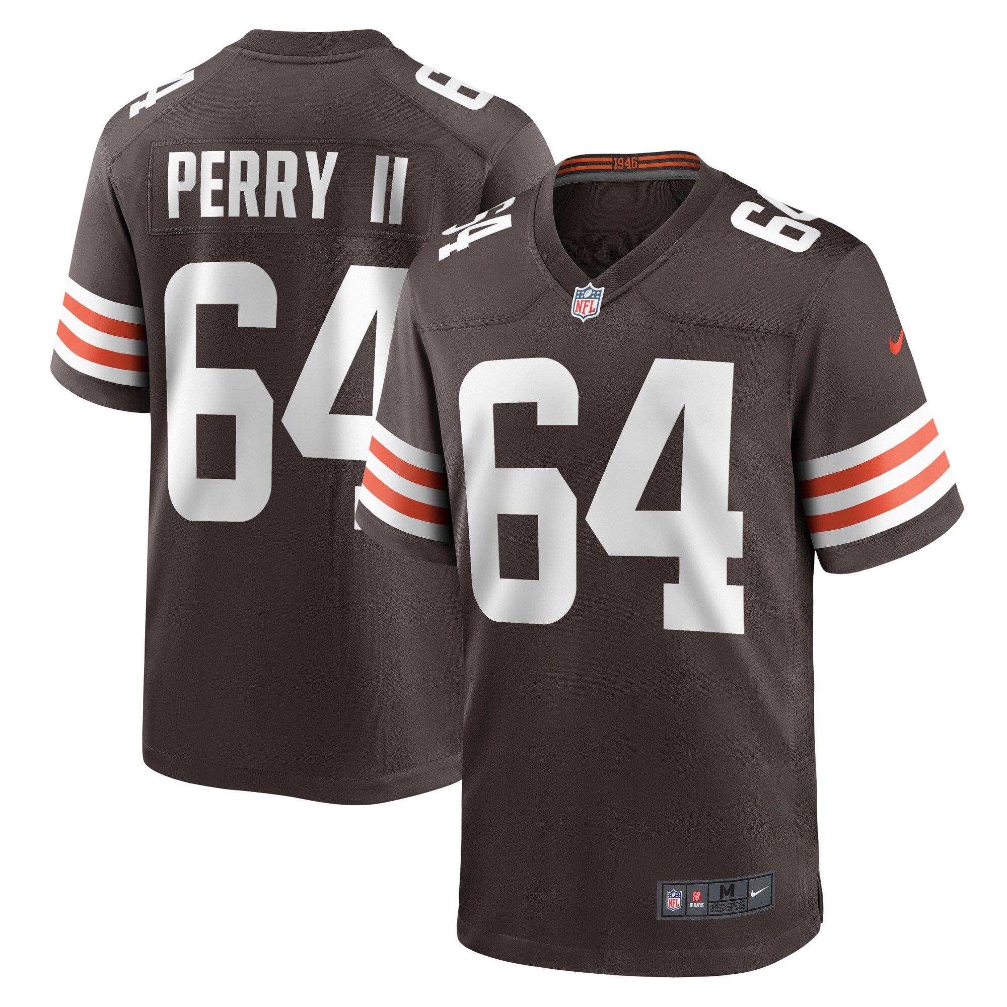 Roderick Perry II Cleveland Browns  Game Player Jersey - Brown