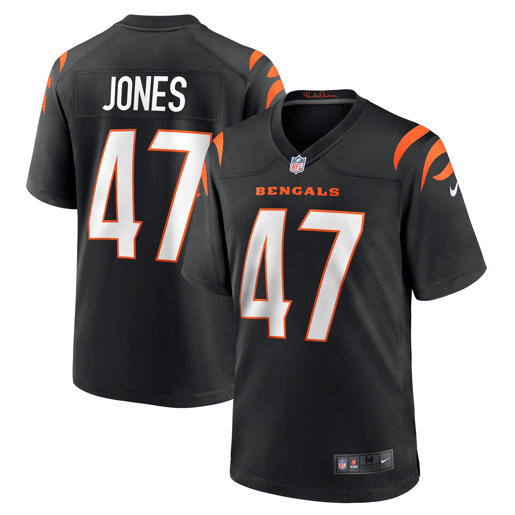 Keandre Jones Cincinnati Bengals  Game Jersey - Black