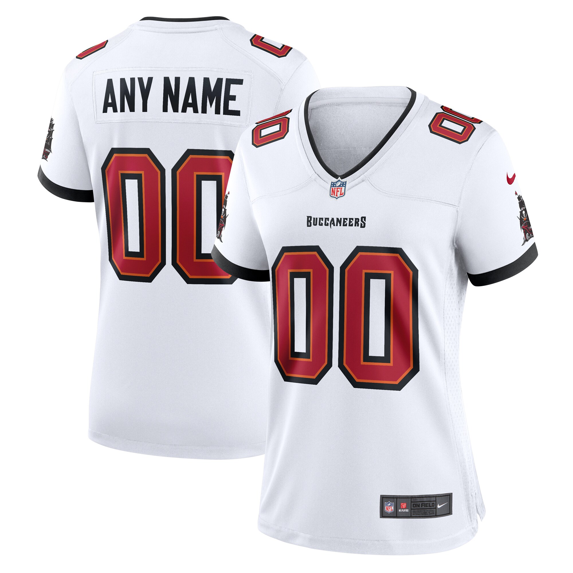 Tampa Bay Buccaneers Women's Custom Game Jersey - White