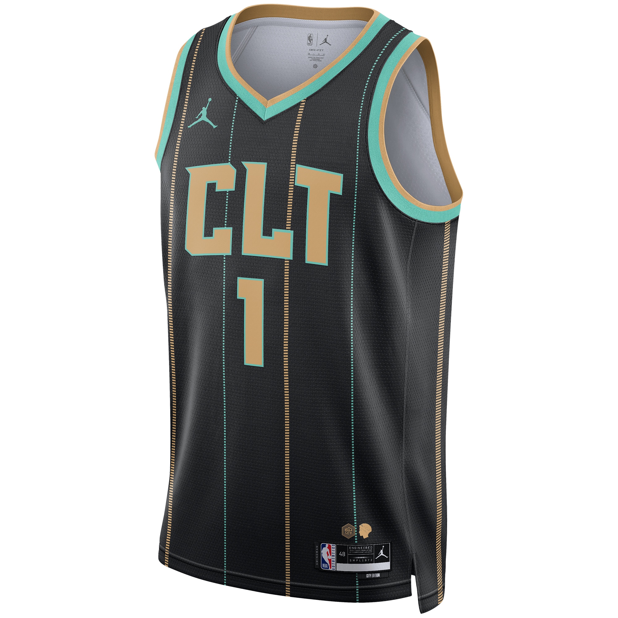 LaMelo Ball Charlotte Hornets  Brand Unisex 2022/23 Swingman Jersey - City Edition - Black