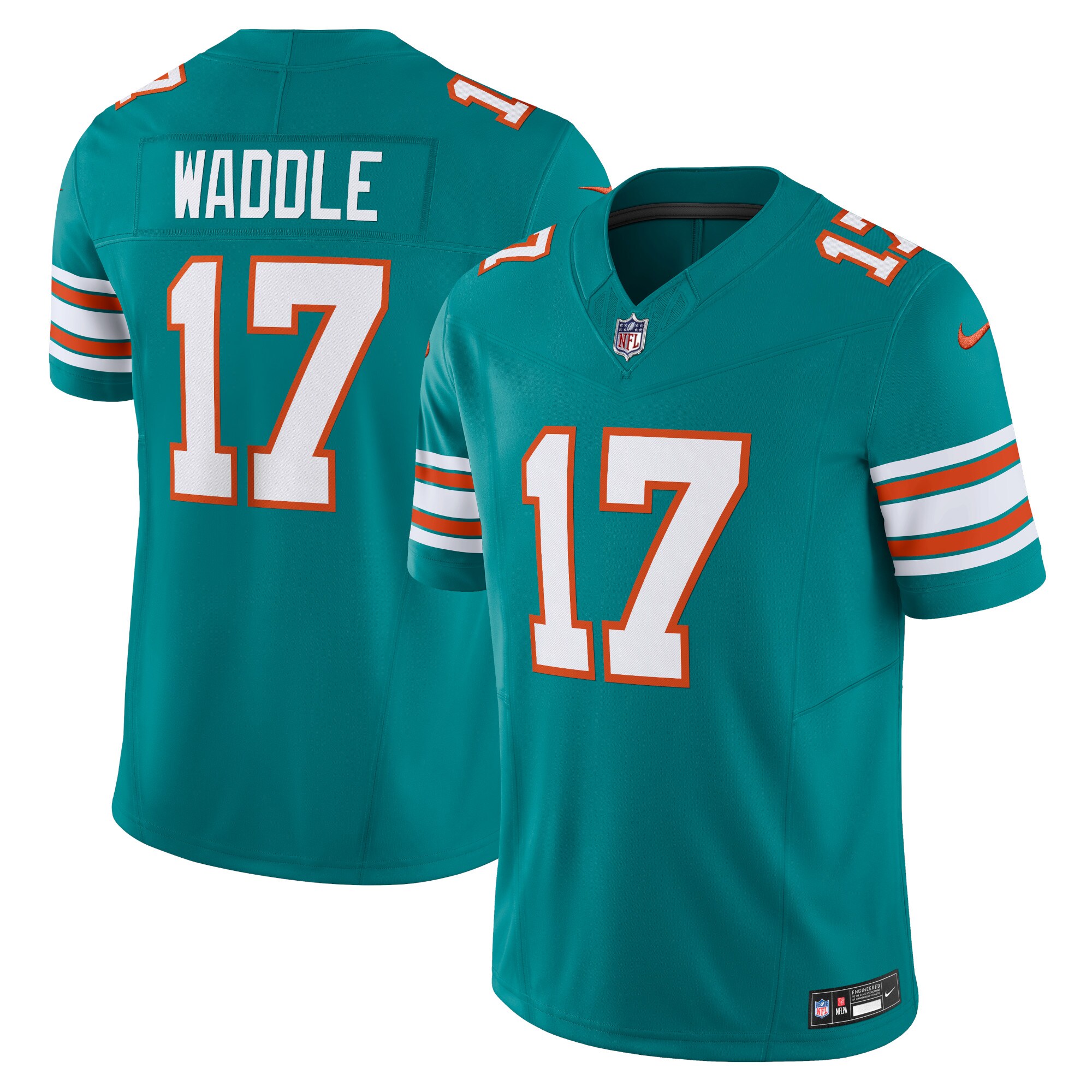 Jaylen Waddle Miami Dolphins  Vapor F.U.S.E. Limited Jersey - Aqua