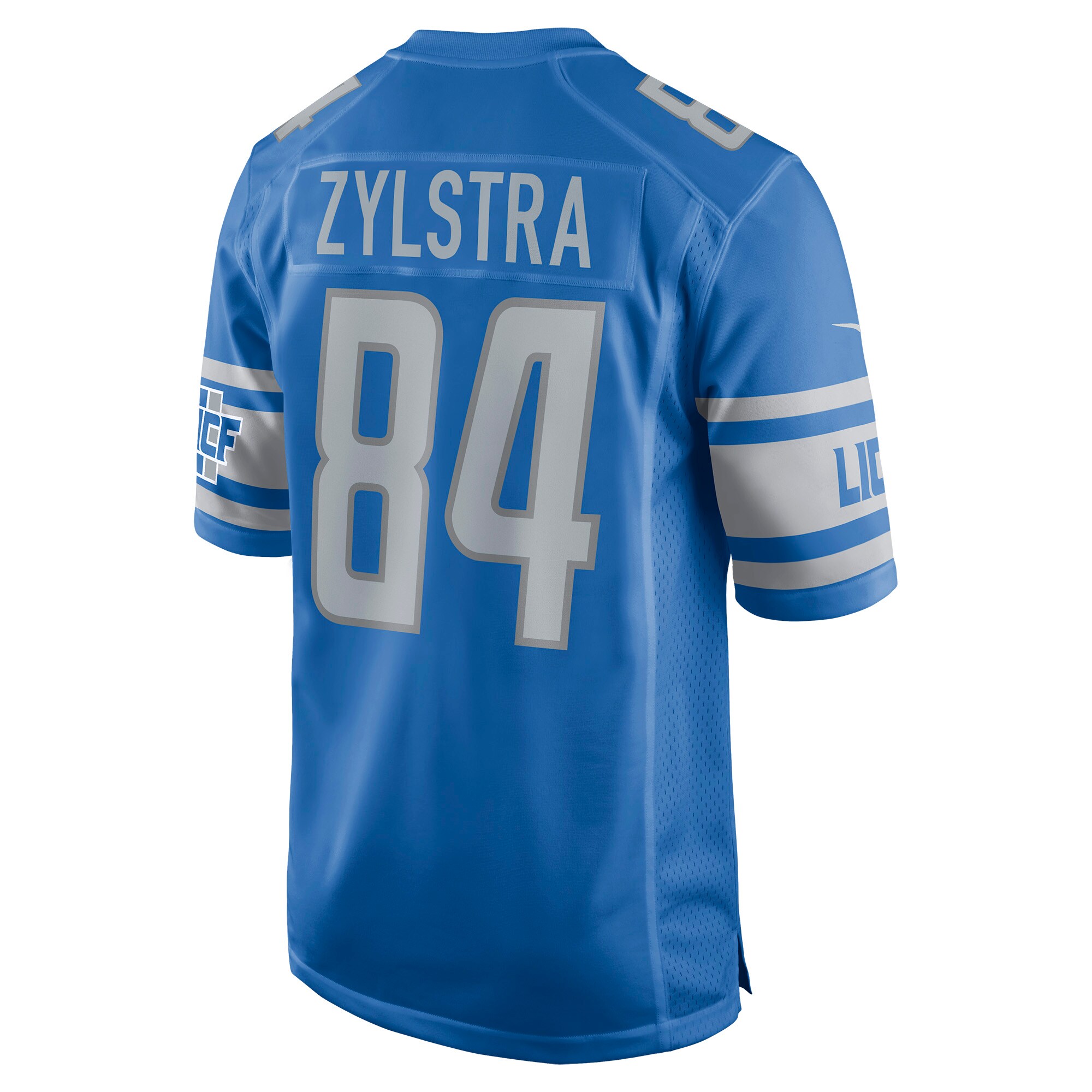 Shane Zylstra Detroit Lions  Game Jersey - Blue