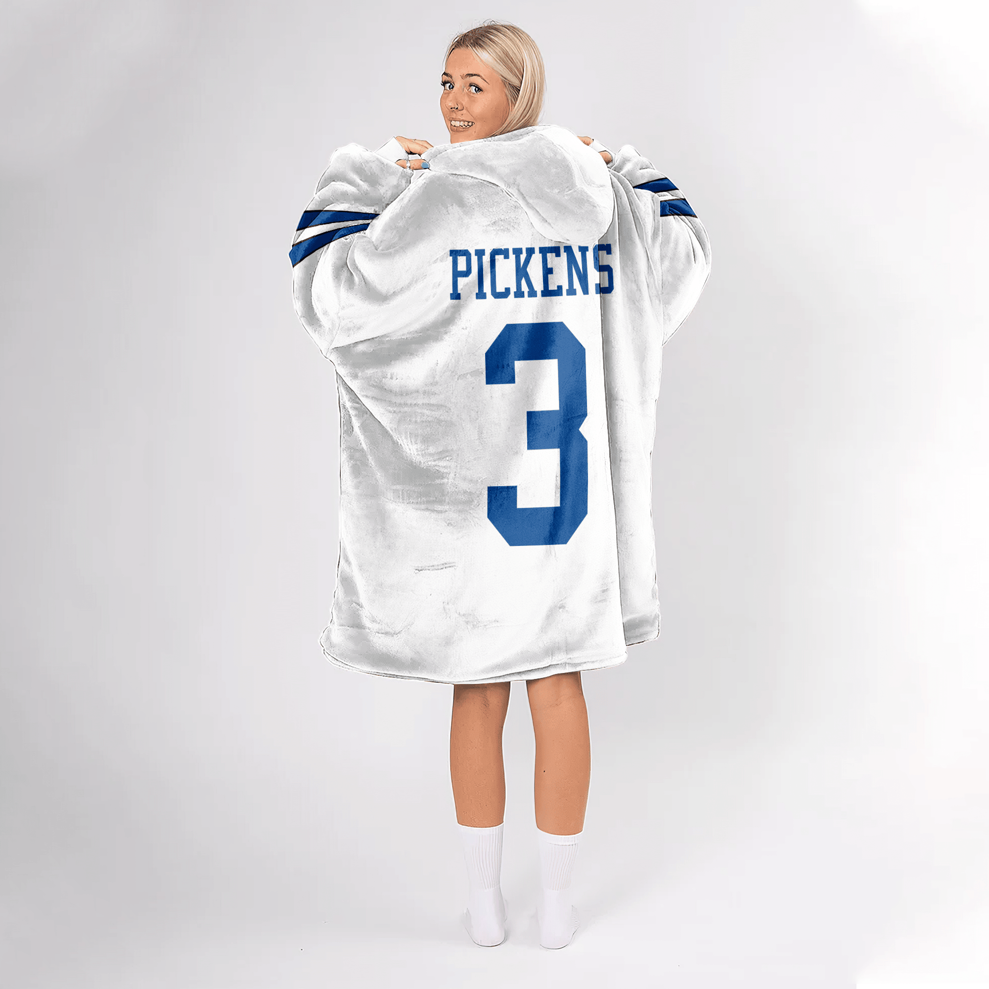 Adult G.P 3 Dalllas Football Unisex Blanket Hoodie