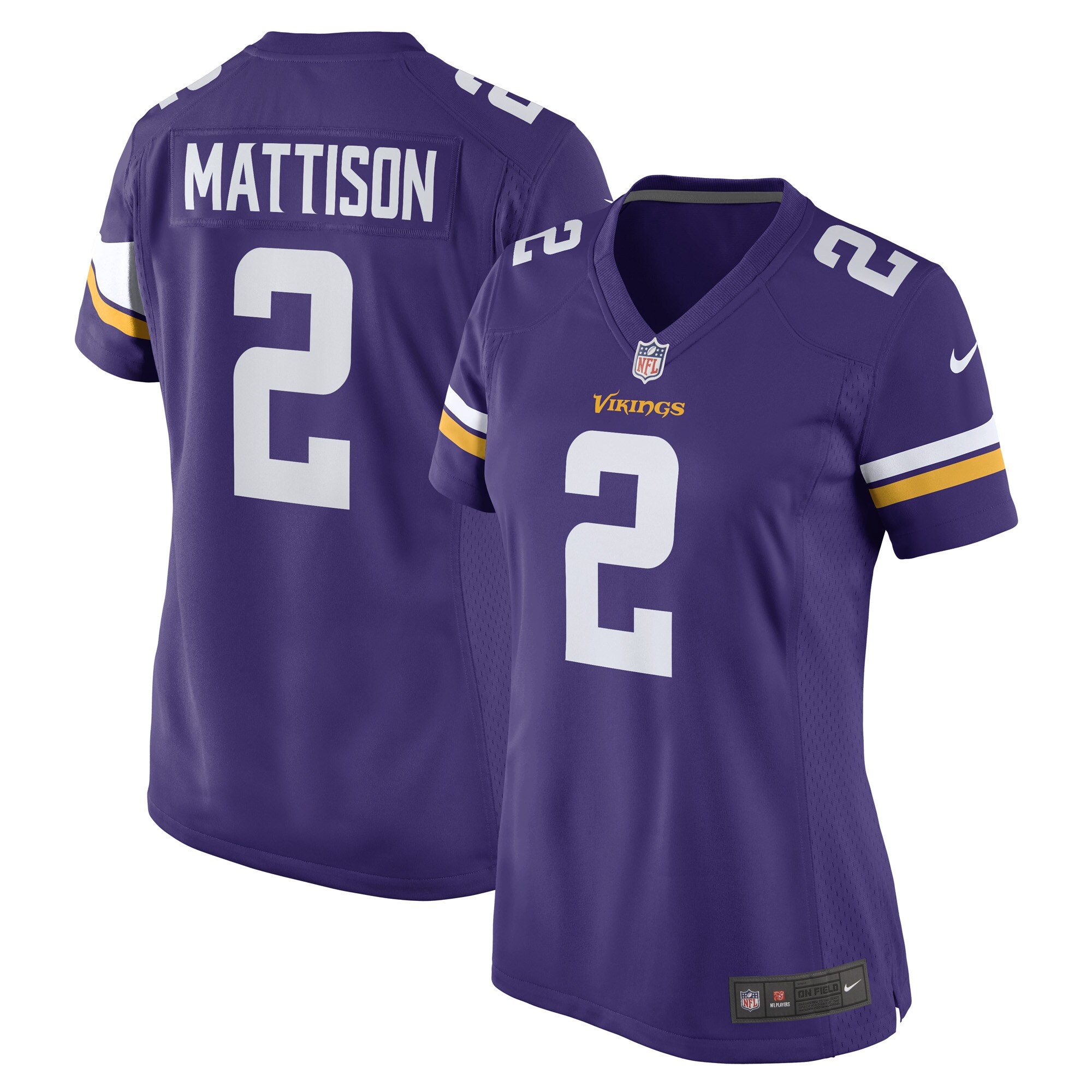 Alexander Mattison Minnesota Vikings  Women's Game Player Jersey - Purple