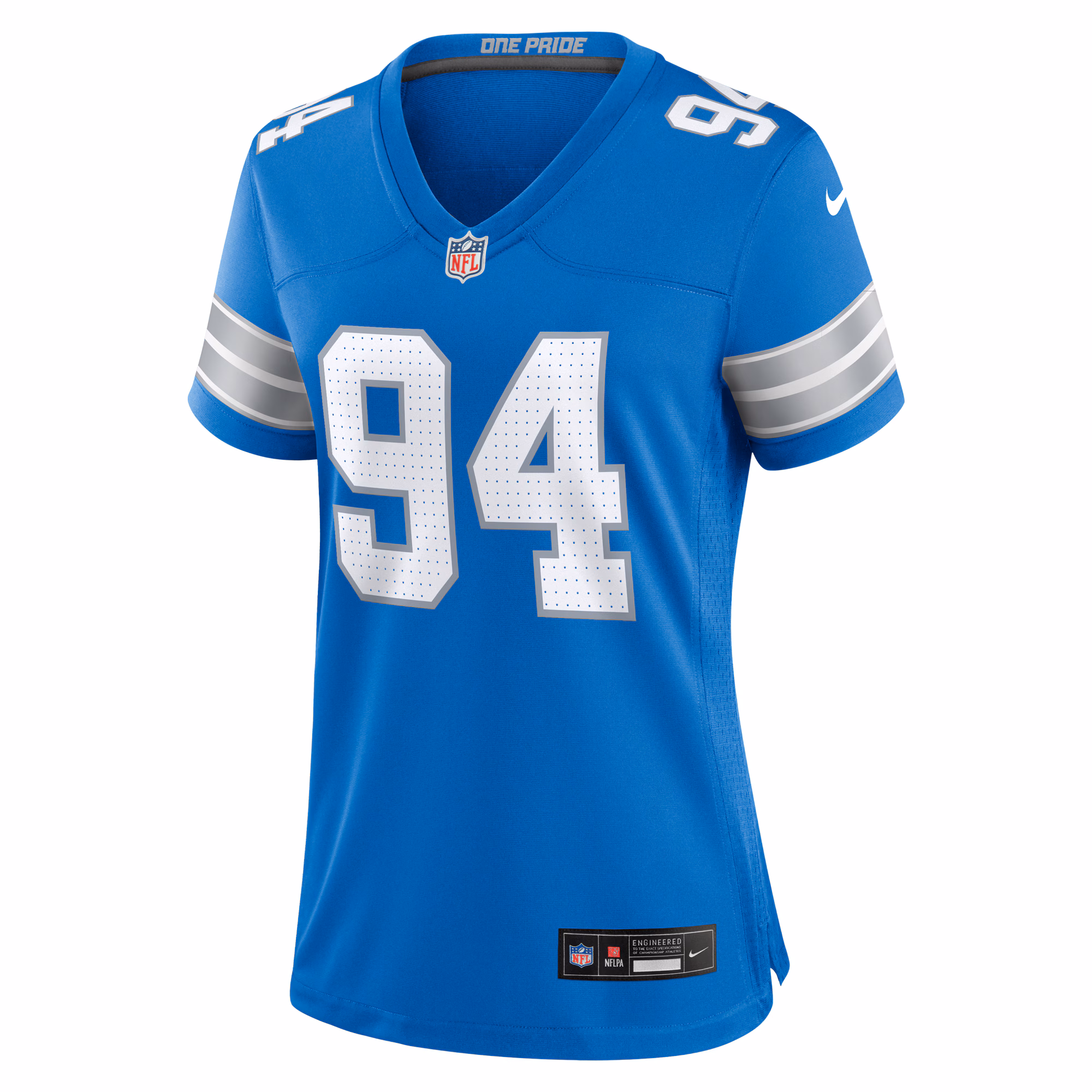 Mekhi Wingo Detroit Lions Women's Team Game Jersey -  Blue
