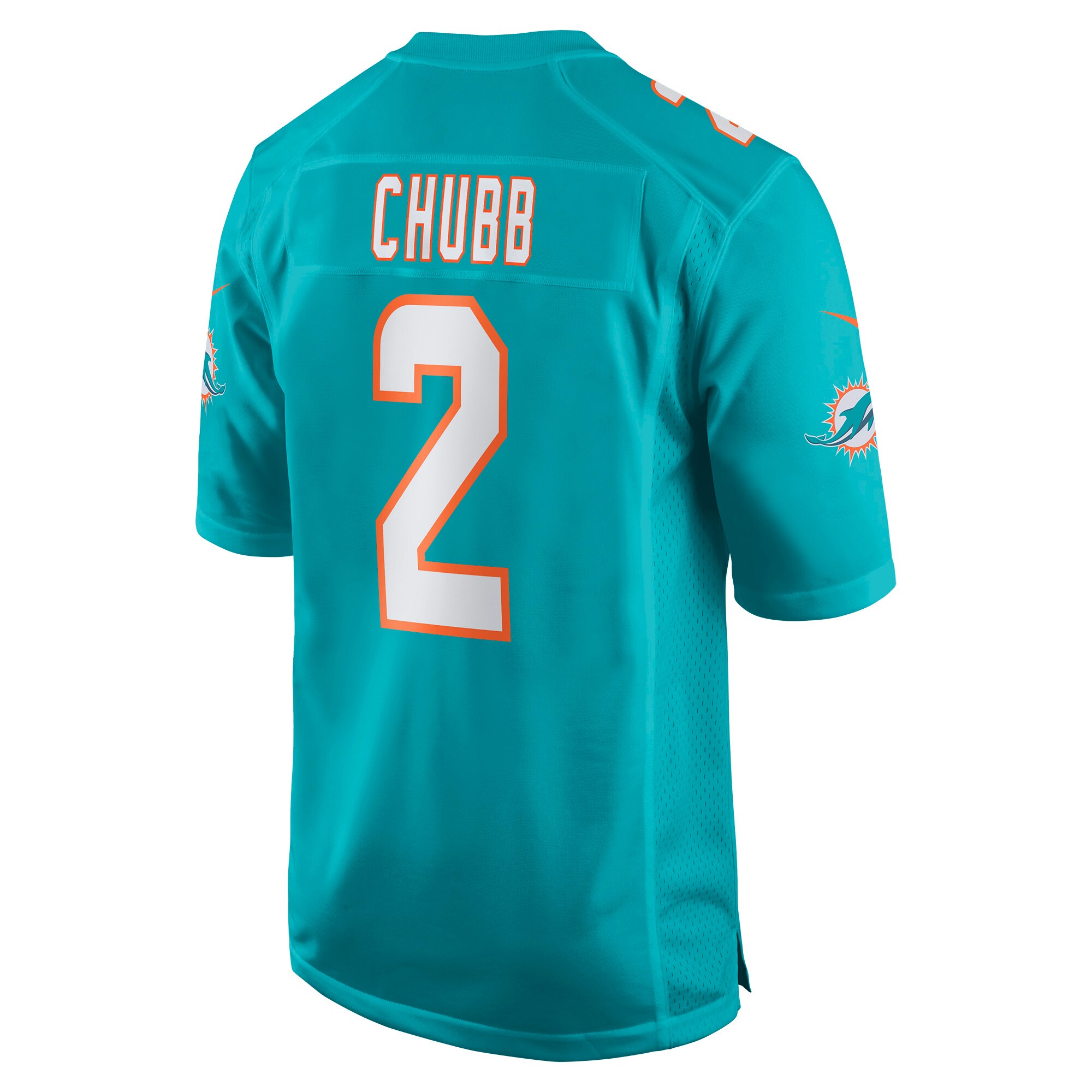 Bradley Chubb Miami Dolphins  Game Player Jersey - Aqua