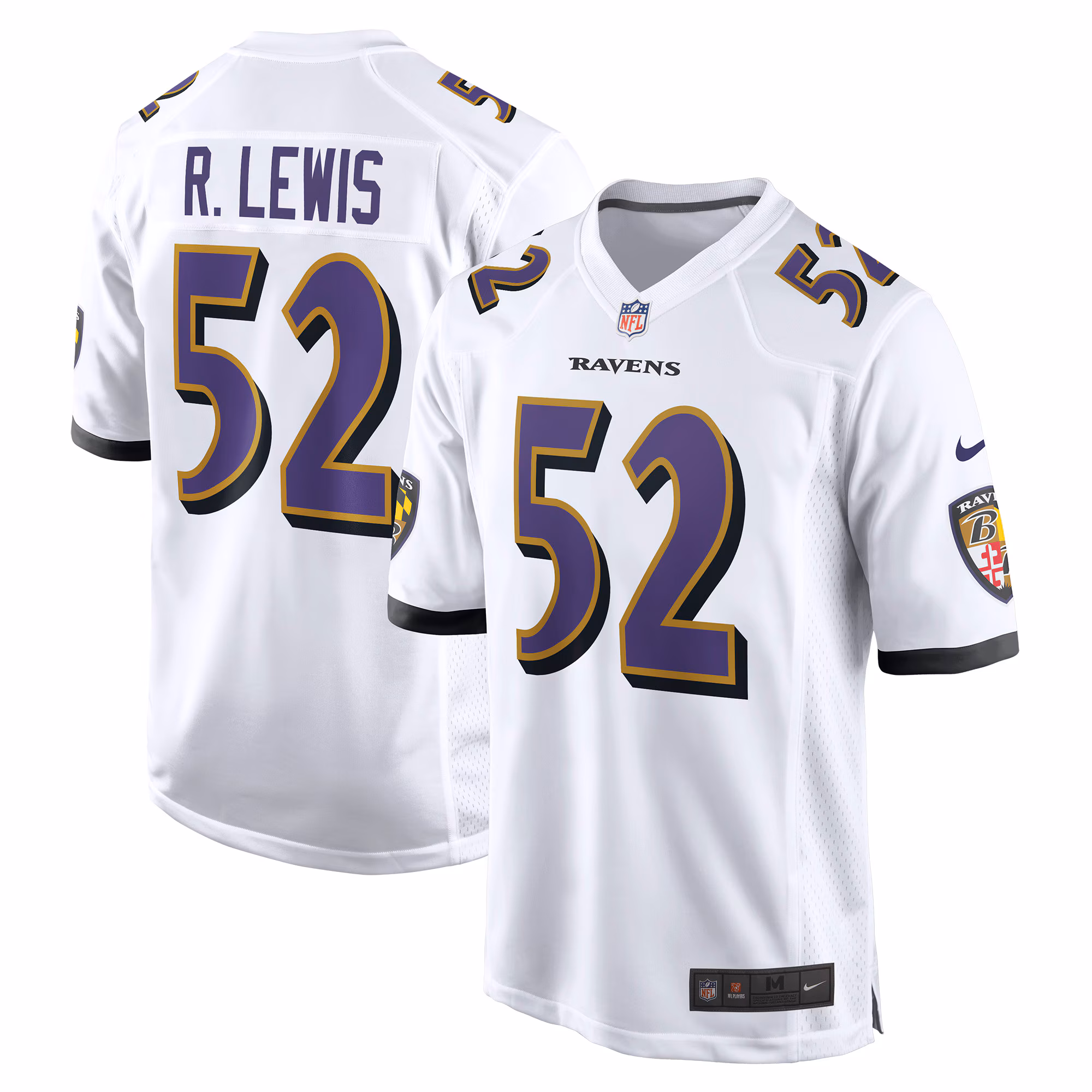 Ray Lewis Baltimore Ravens Retired Player Game Jersey - White